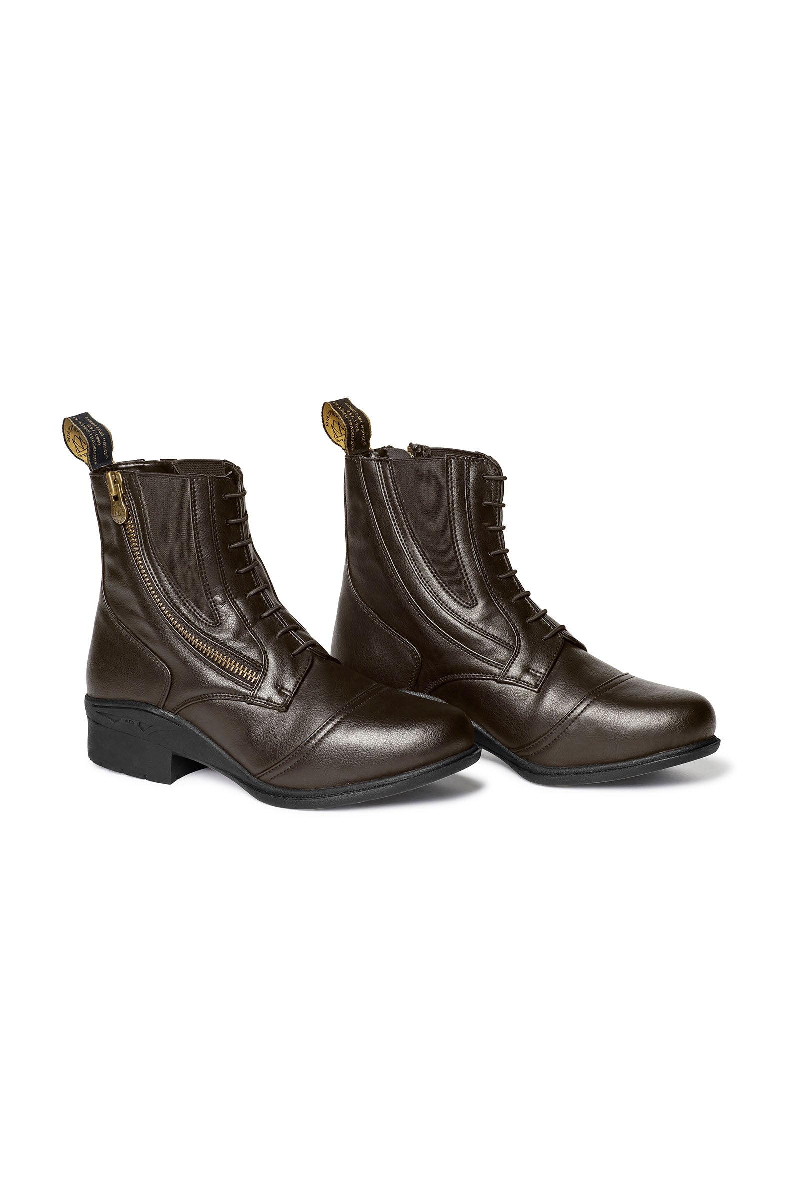 Mountain Horse Veganza Bottes Paddock avec fermeture éclair sur le côté Bottes d'équitation & chaps