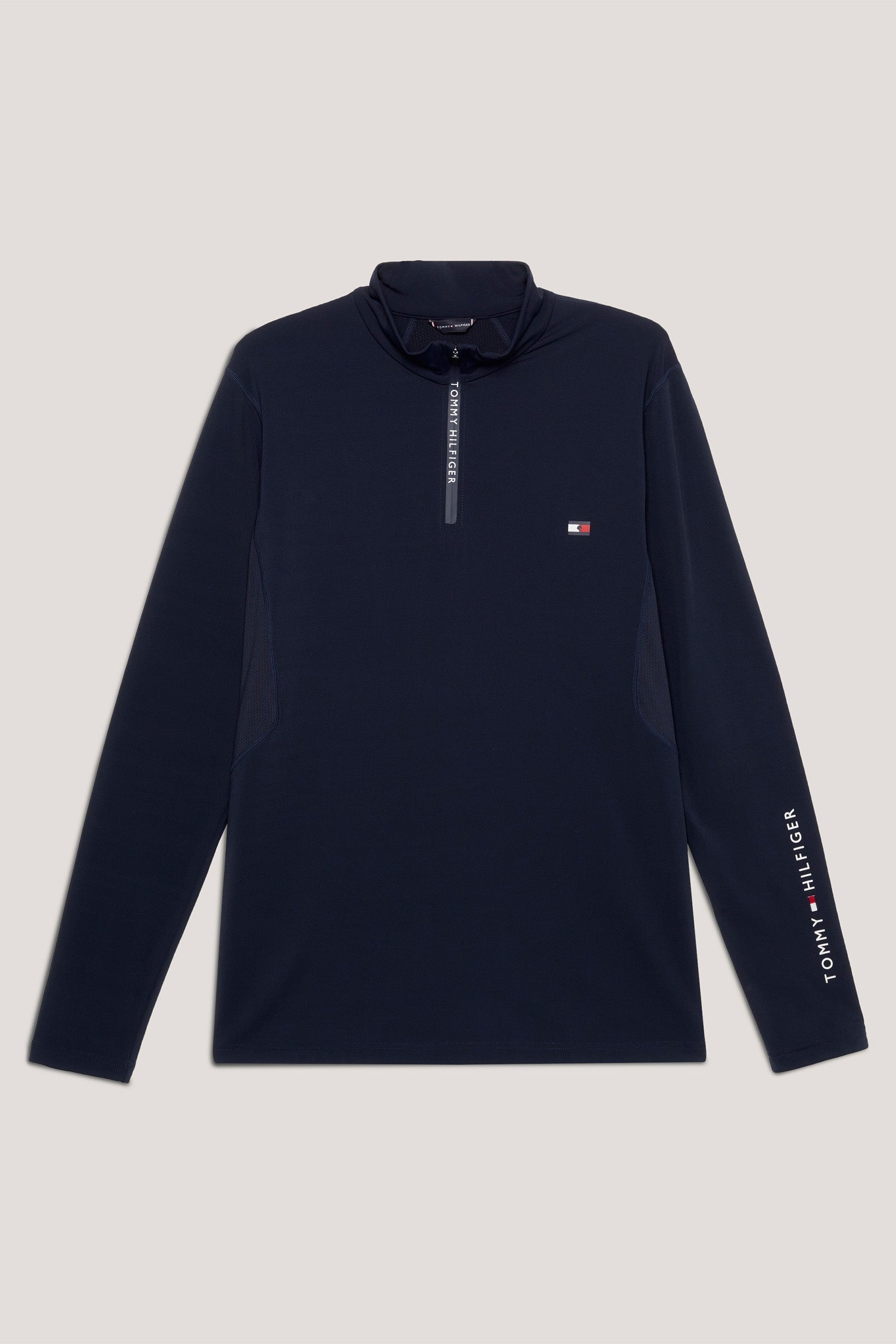 Tommy Hilfiger Equestrian 1/4 Zip Chemise thermique pour homme Vêtements d'équitation homme