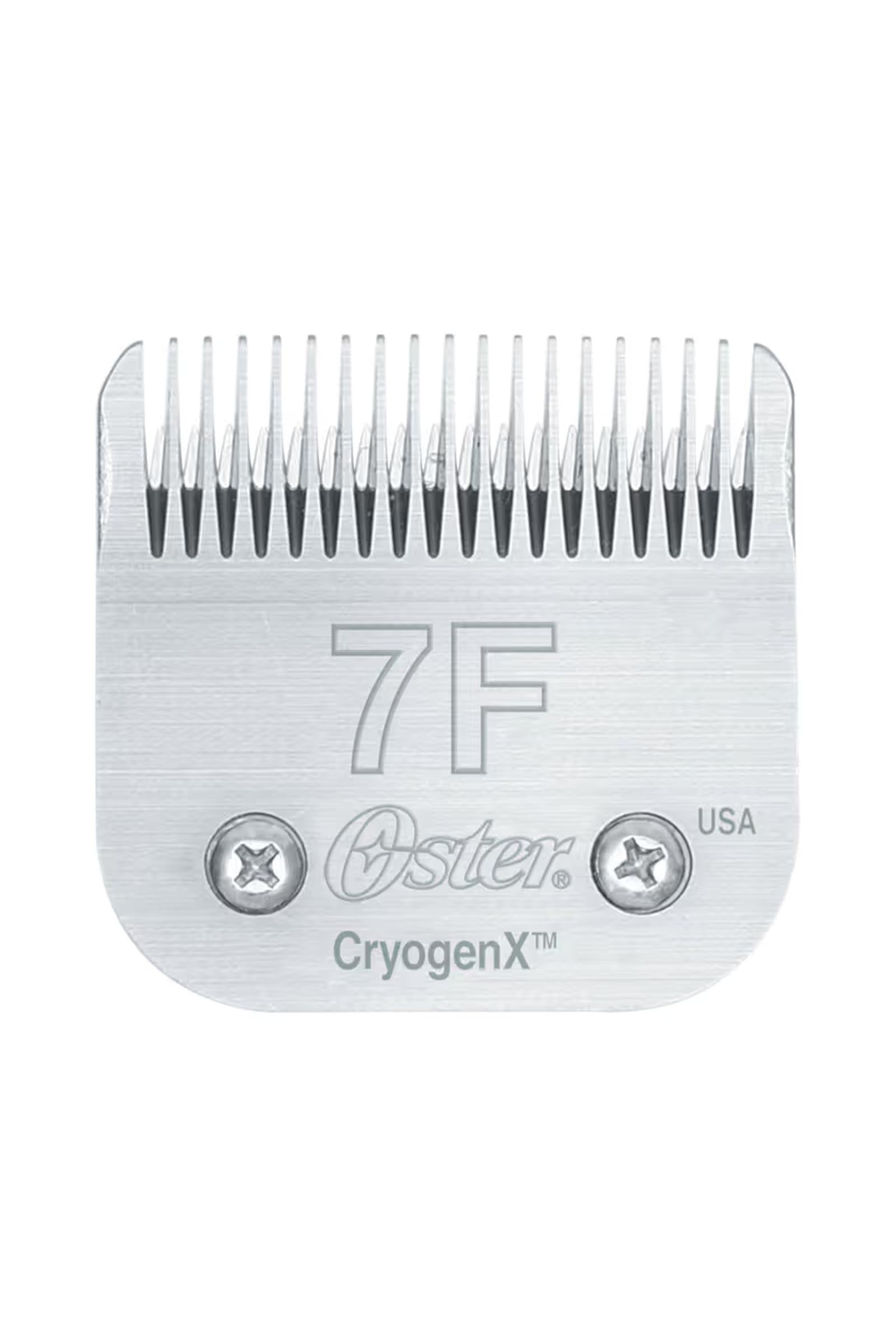 Oster Cryogen-X jeu de lames (tête de coupe n° 7F, longueur de coupe 3,2 mm) Tondeuses pour chevaux