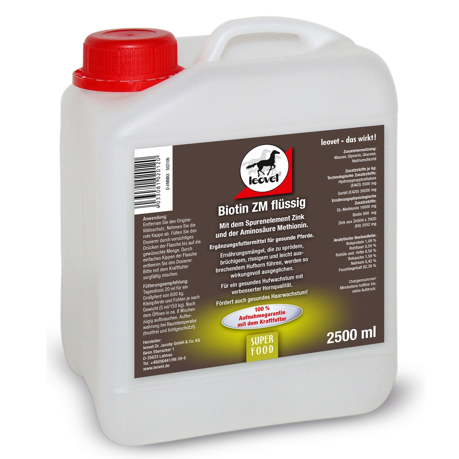 Leovet Biotine ZM liquide 2500 ml Horse Feed & Nutrition
