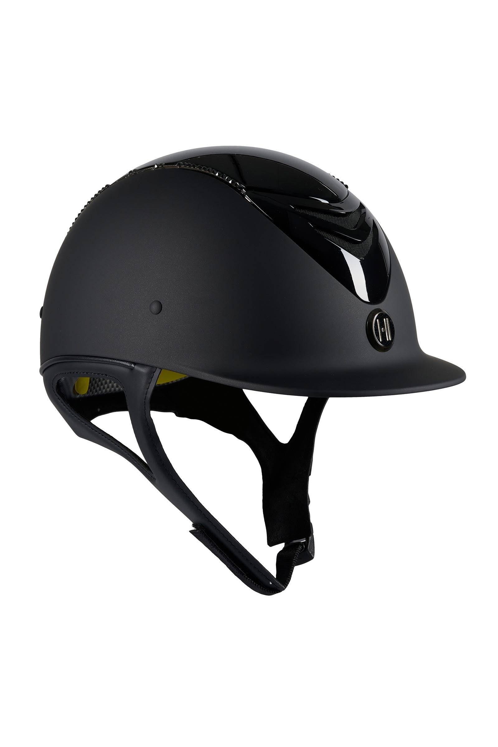OneK MIPS Defender Glossy Top Swarovski Matt Riding Helmet Casques & Gilets de protection