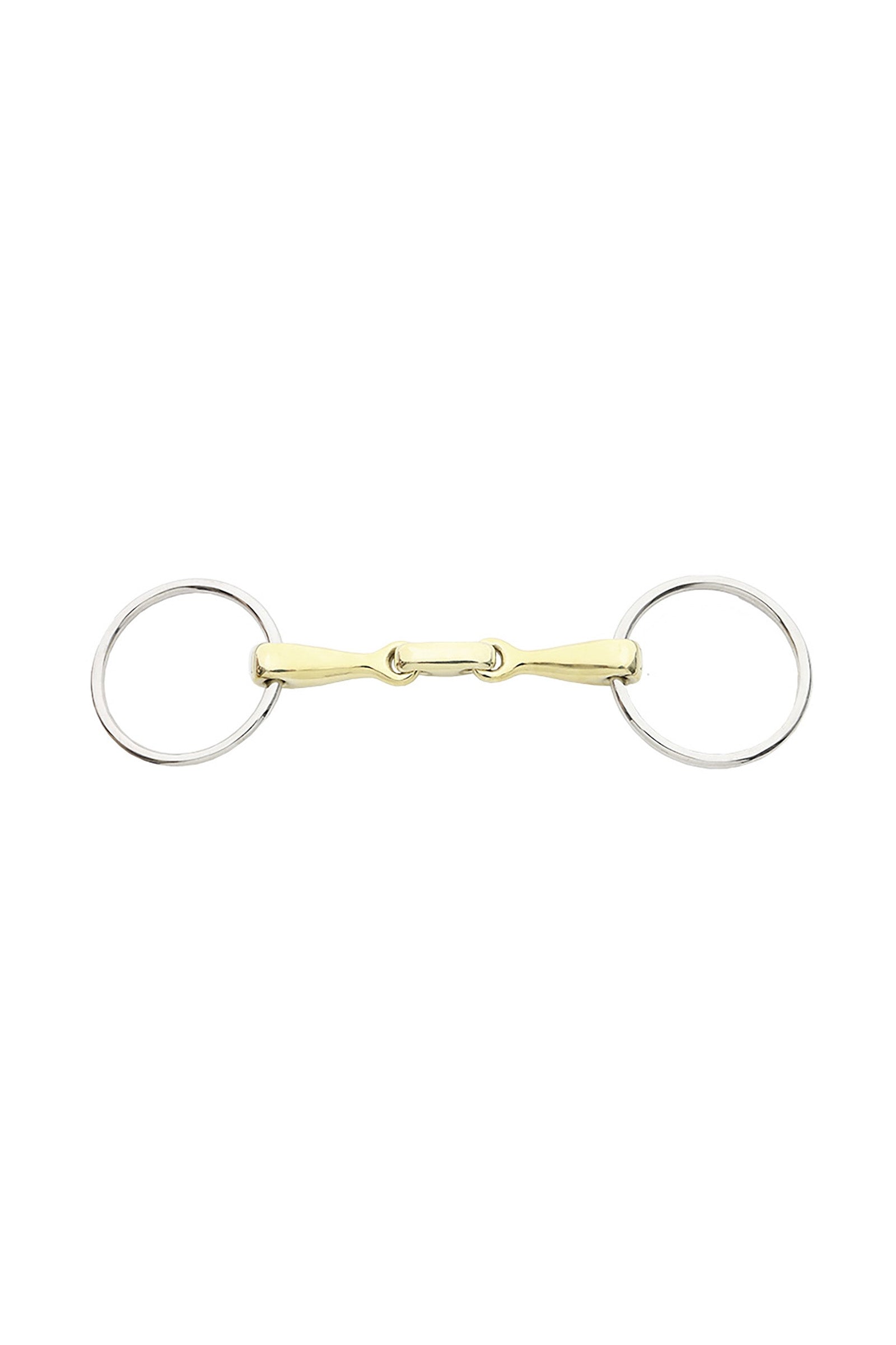 Kavalkade Mors de filet KavaMors, double brisure, anneaux Chantilly, joint épais, 16mm Mors