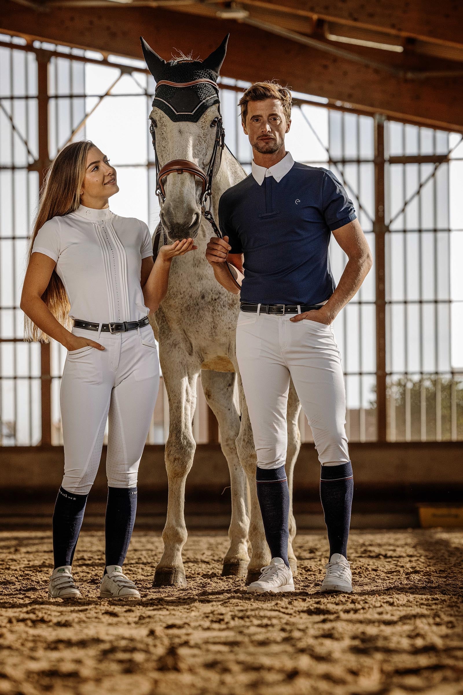 Equi Theme EQUITHÈME Wellington Men´s Show Polo Shirt Mens Riding Clothing