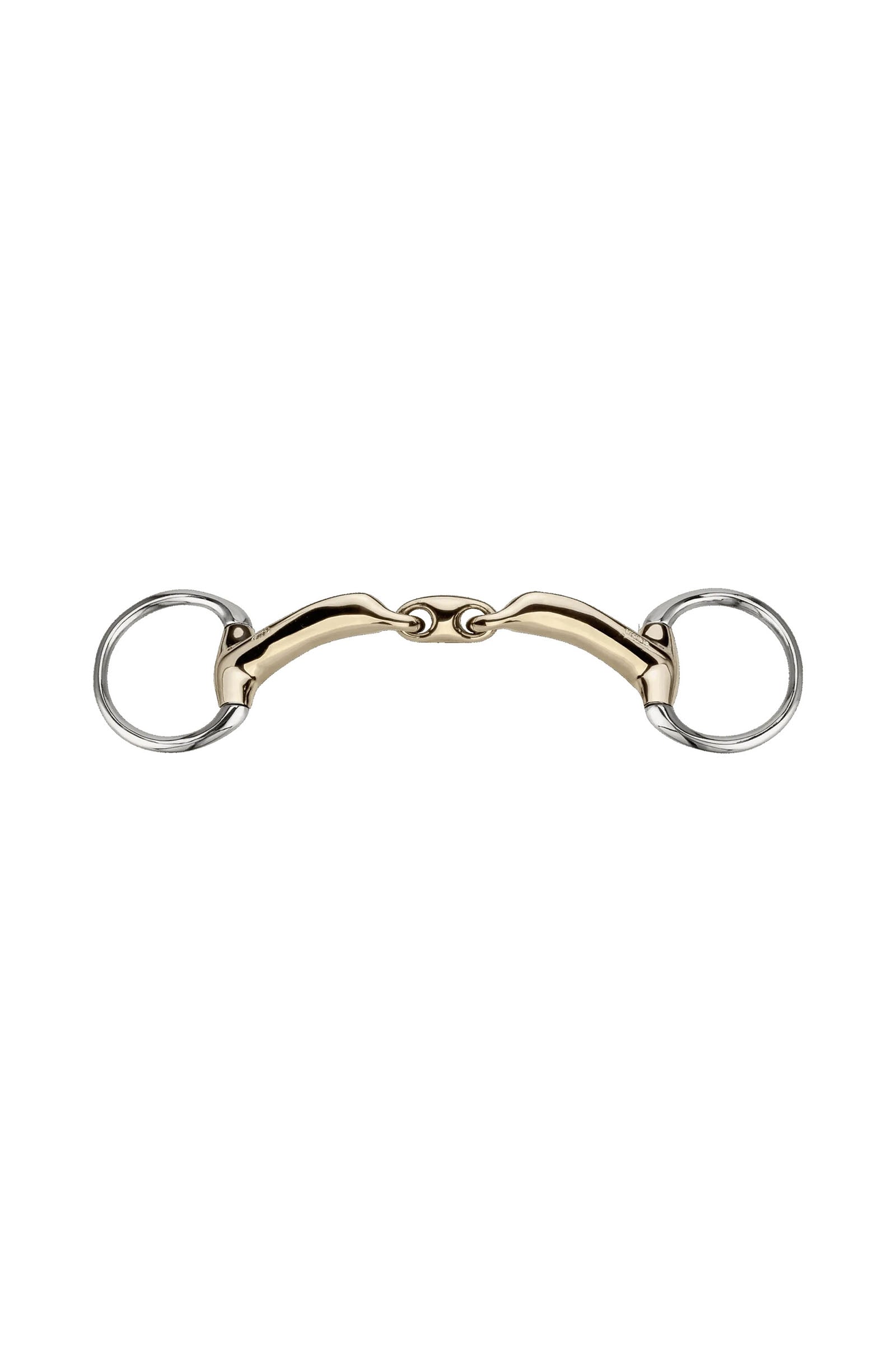Sprenger Novocontact mors à olives de bride D-rings, double brisure, 14 mm, Sensogan Mors