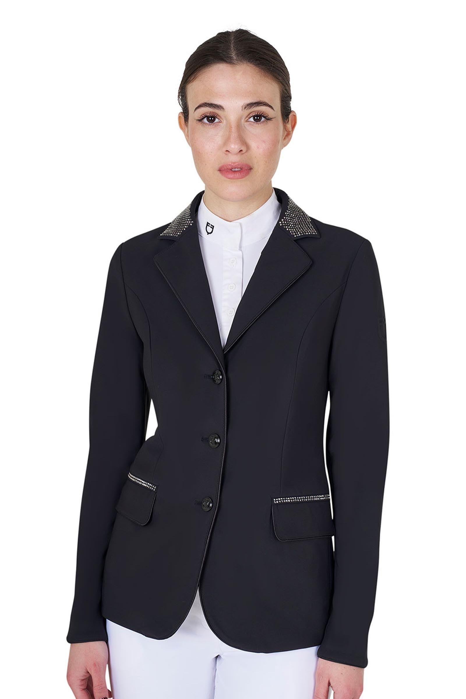 Equestro Women's Competition Jacket With Rhinestones Women’s Riding Clothing