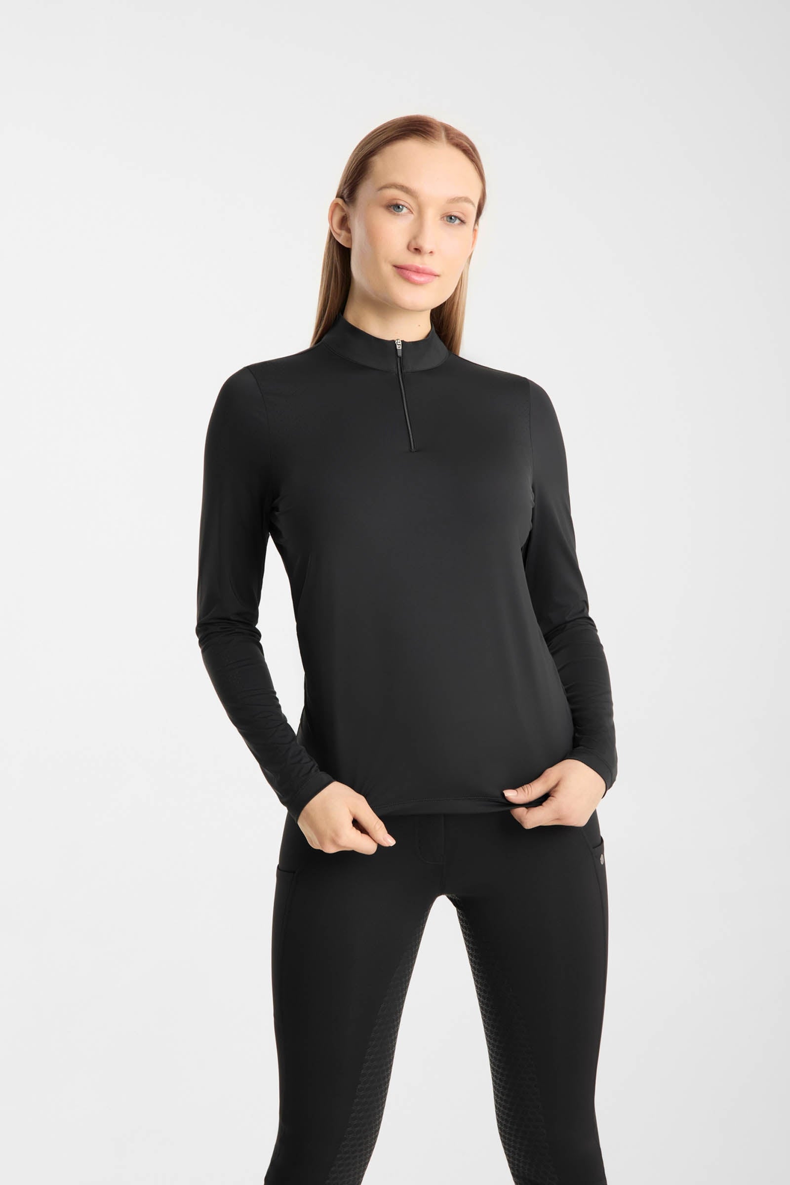 Horze Emmie haut technique rafraîchissant à manches longues pour femme Vêtements d'équitation femme