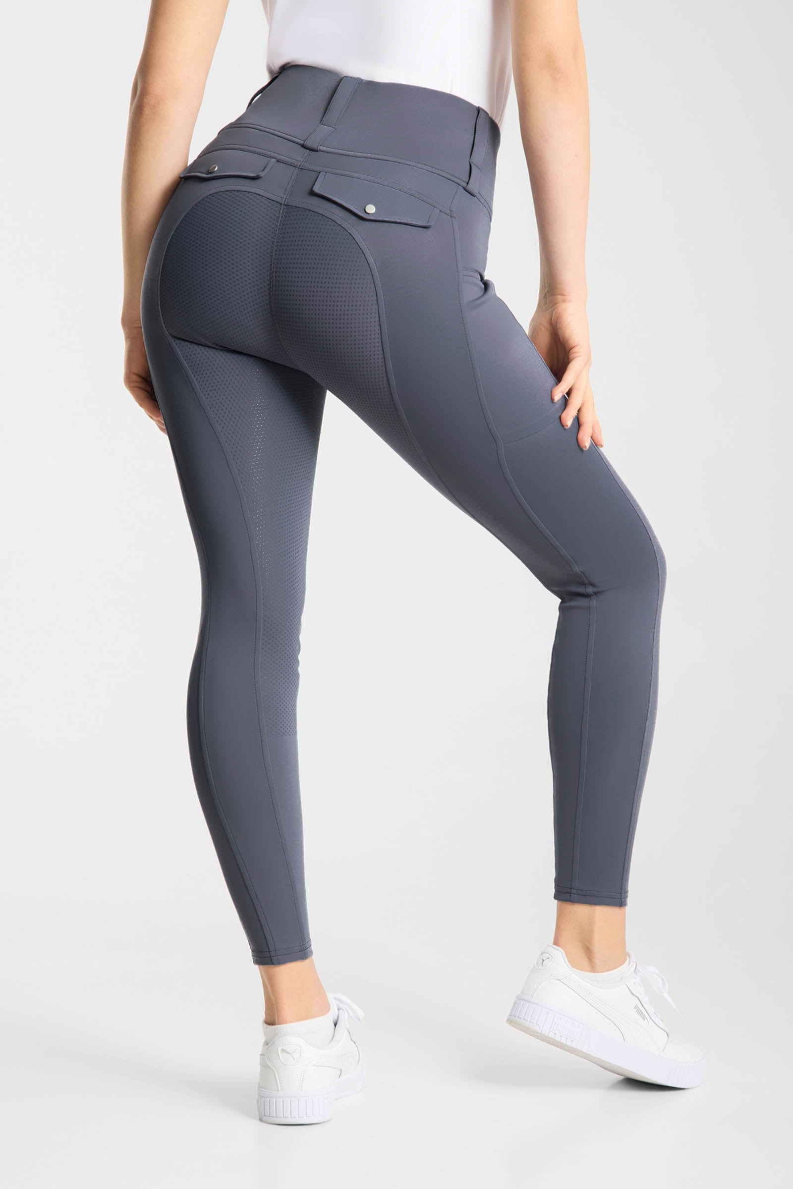 Horze Anya legging d'équitation femme à fond intégral en silicone UPF 50+ Womens Breeches