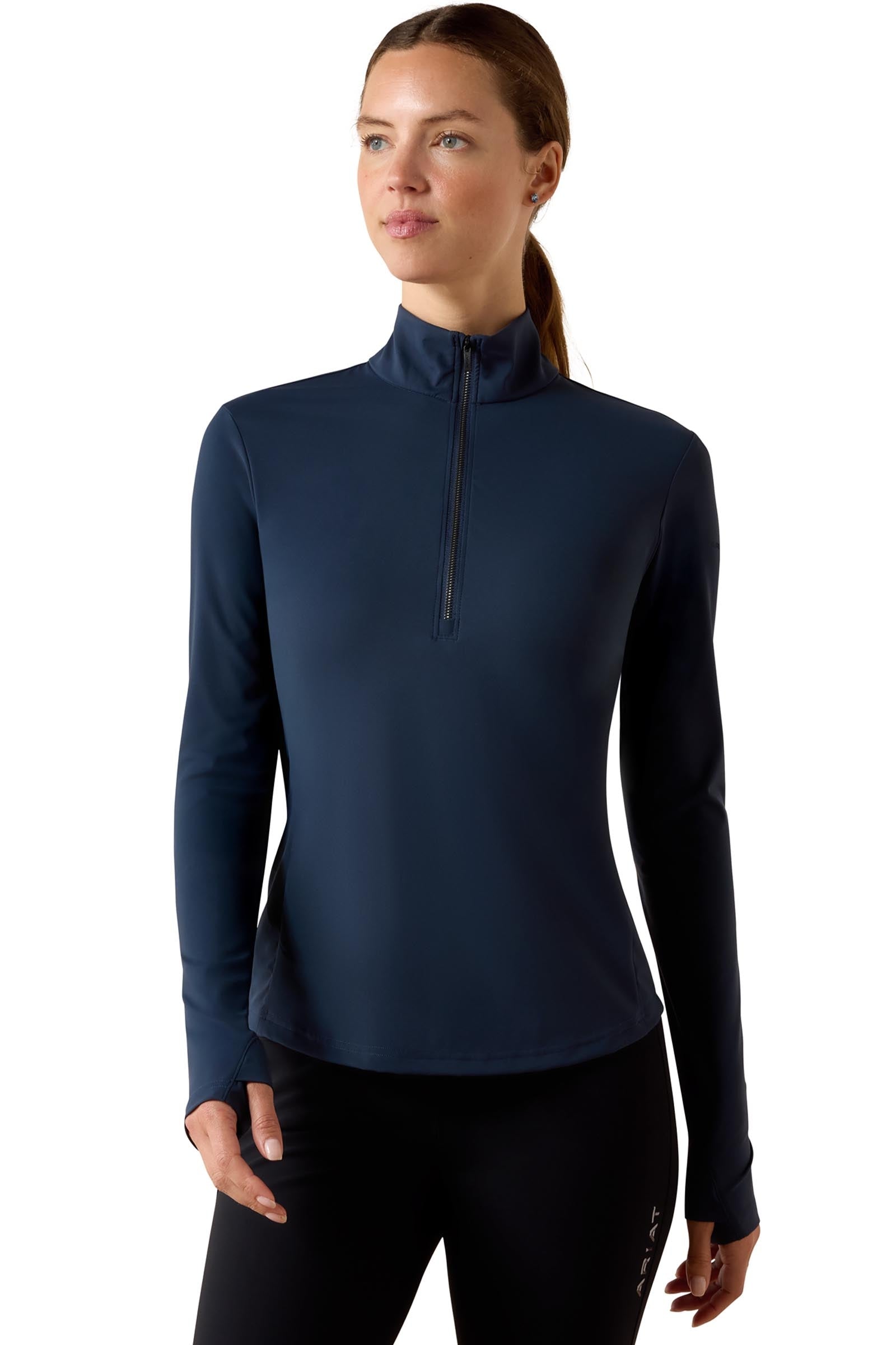 Ariat Women's SolVeil 1/2 Zip Baselayer Vêtements d'équitation femme