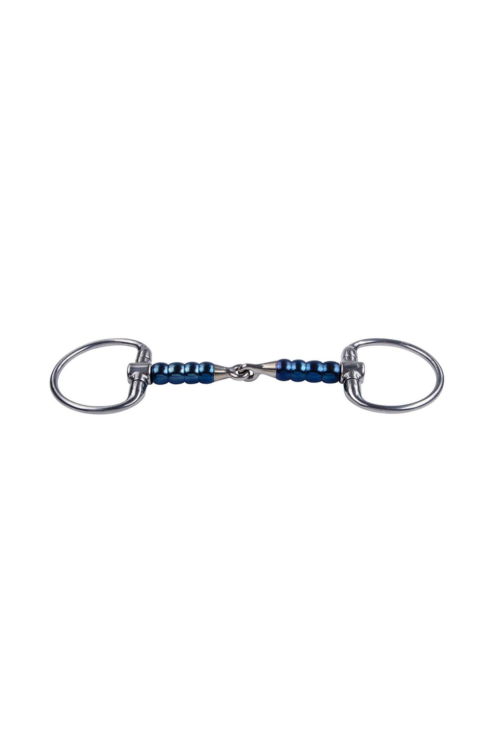 Trust Equestrian Mors Acier Doux Bleu Salivant Olives Rouleaux Mors