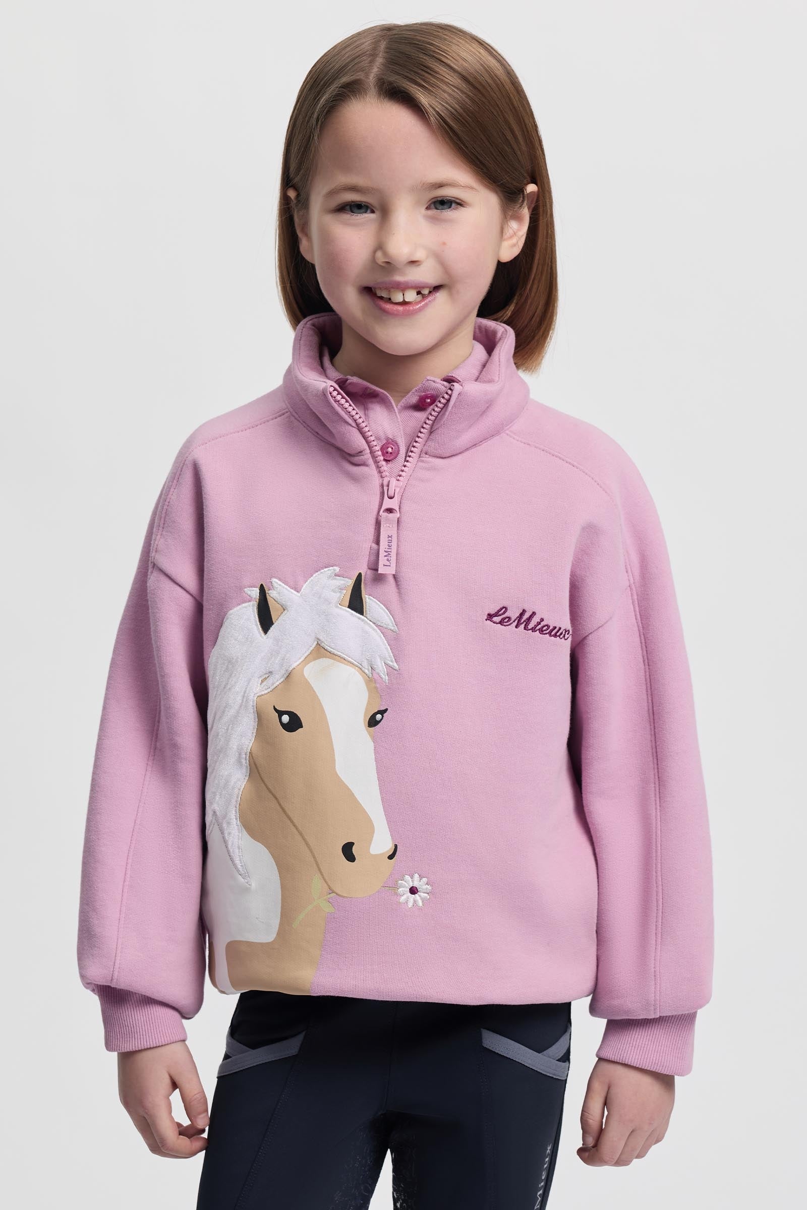 LeMieux Mini Quinn Kid's Quarter Zip Sweat Kids Apparel