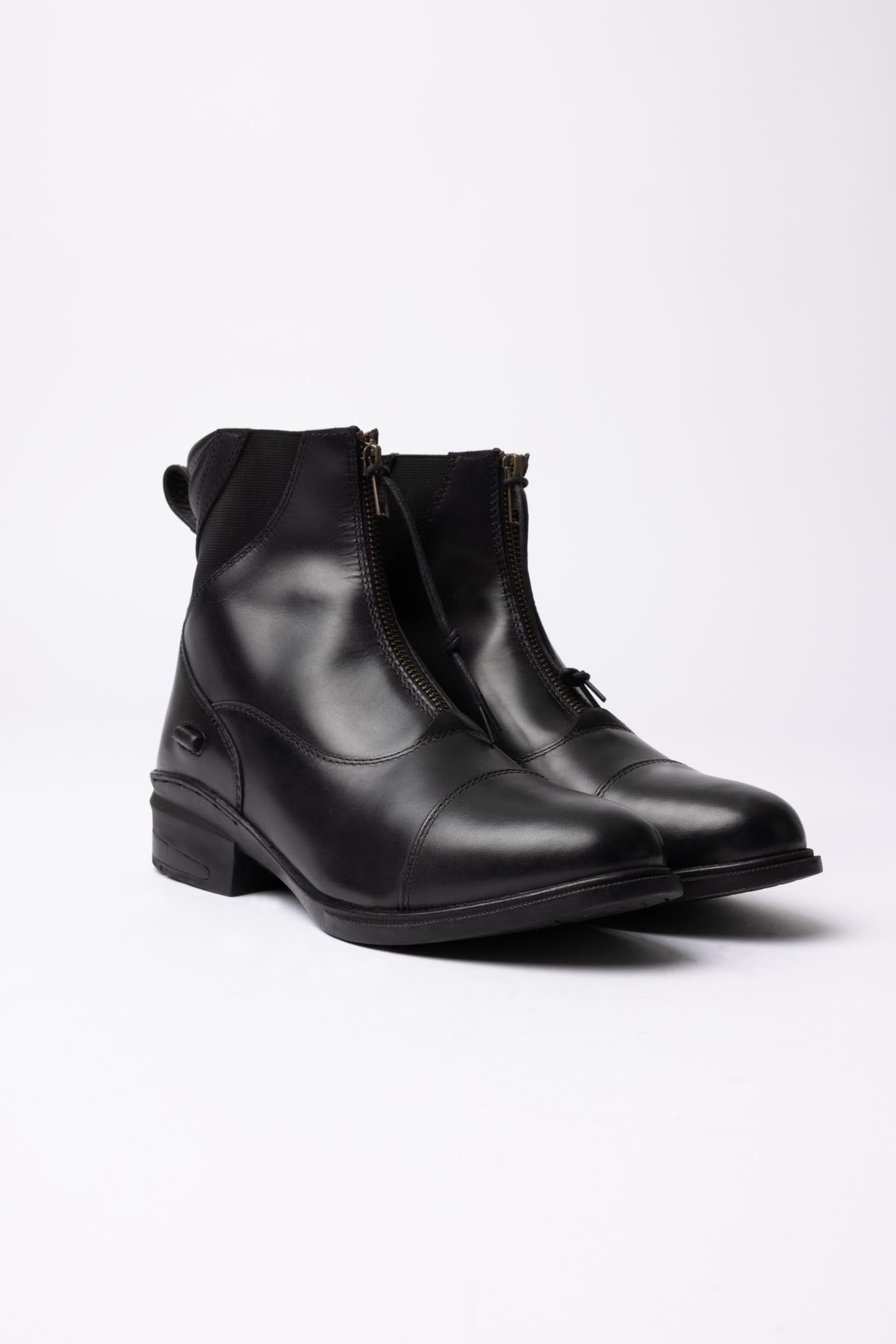 Horze Oldenburg bottines jodhpur en cuir avec fermeture éclair frontale Bottes d'équitation & chaps