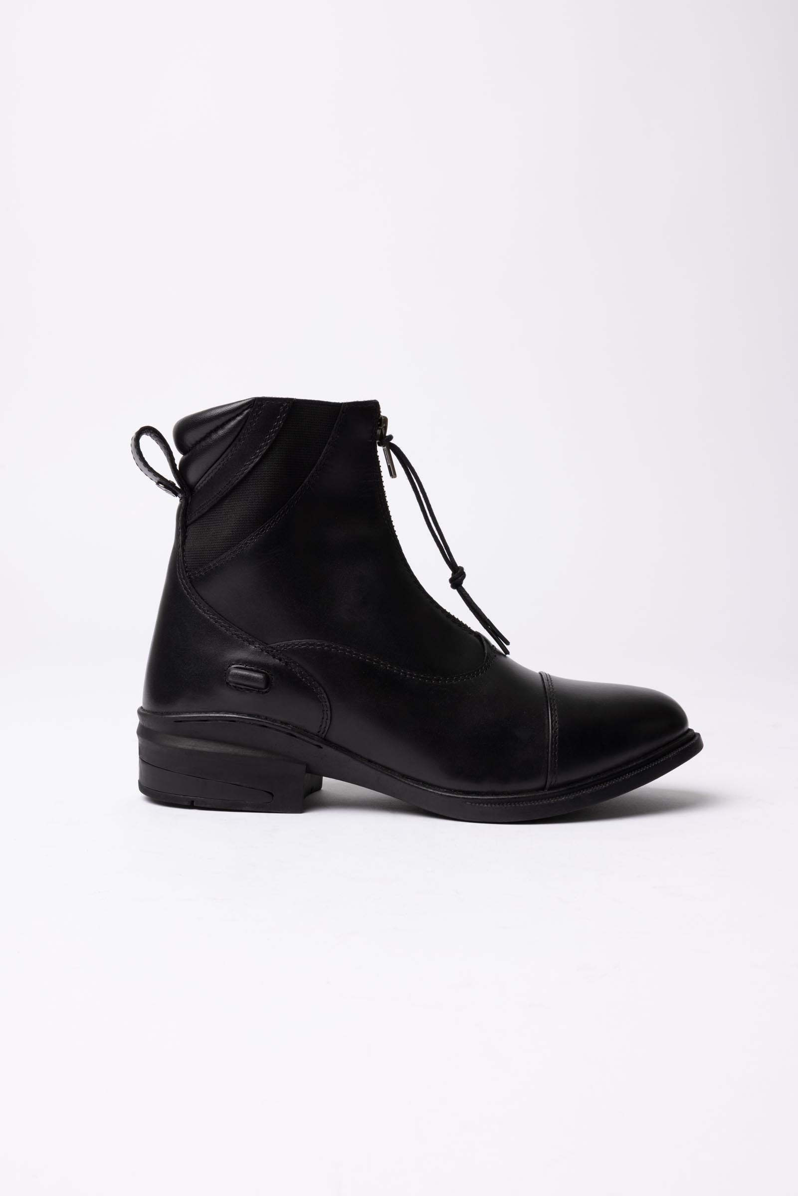 Horze Oldenburg Leather Jodhpur Boots With Front Zip Riding Boots & Riding Shoes