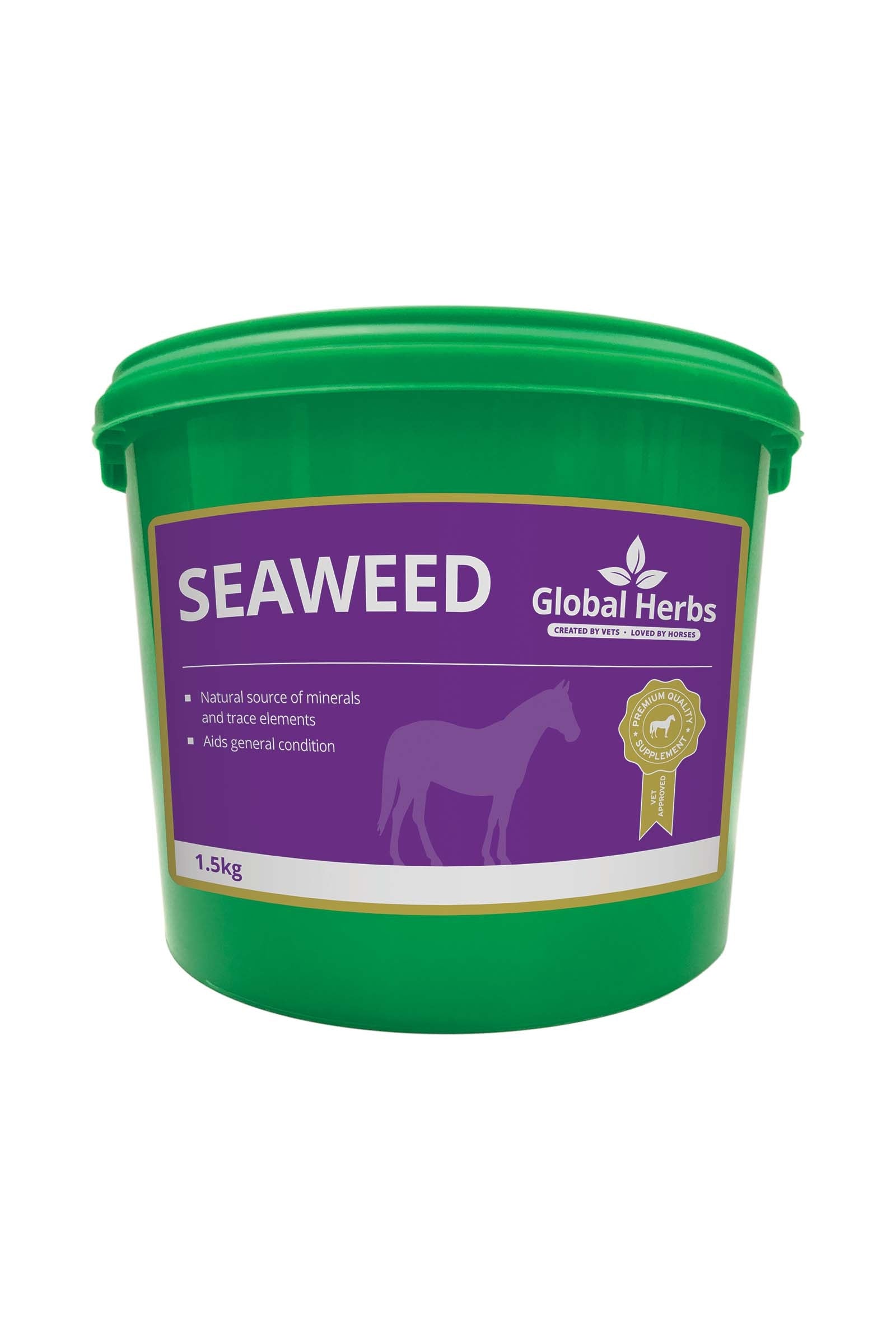 Global Herbs Complément alimentaire de soin Varech marin Seaweed, 1,5 kg Horse Feed & Nutrition