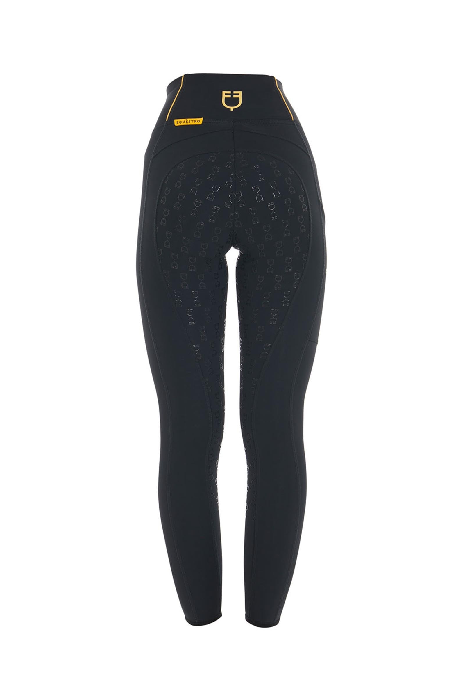 Equestro Women's Slim Fit Light Full Grip High-Waisted Leggings Womens Breeches