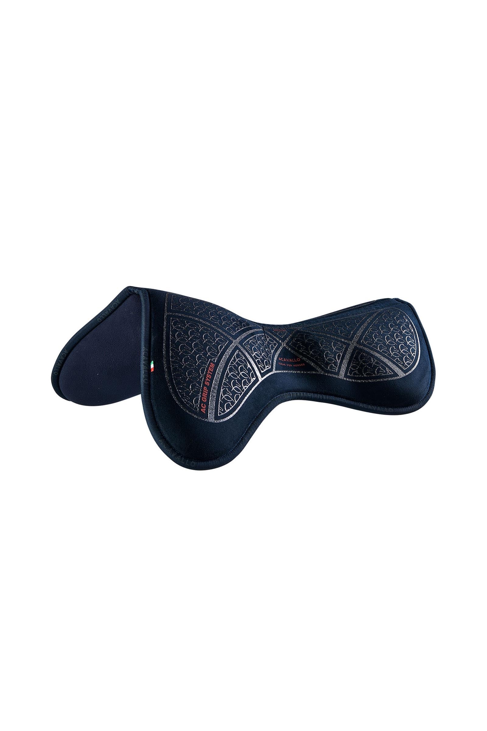Acavallo tapis d’obstacle Classic en mousse à mémoire de forme close contact suédé avec grip silicone, plat Tapis de selle