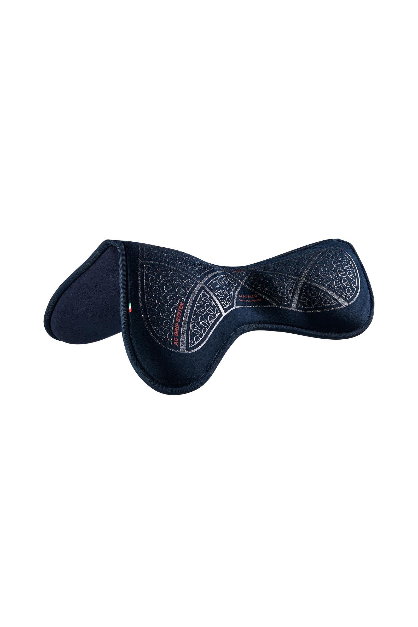 Acavallo tapis d’obstacle Classic en mousse à mémoire de forme close contact suédé avec grip silicone, plat Tapis de selle