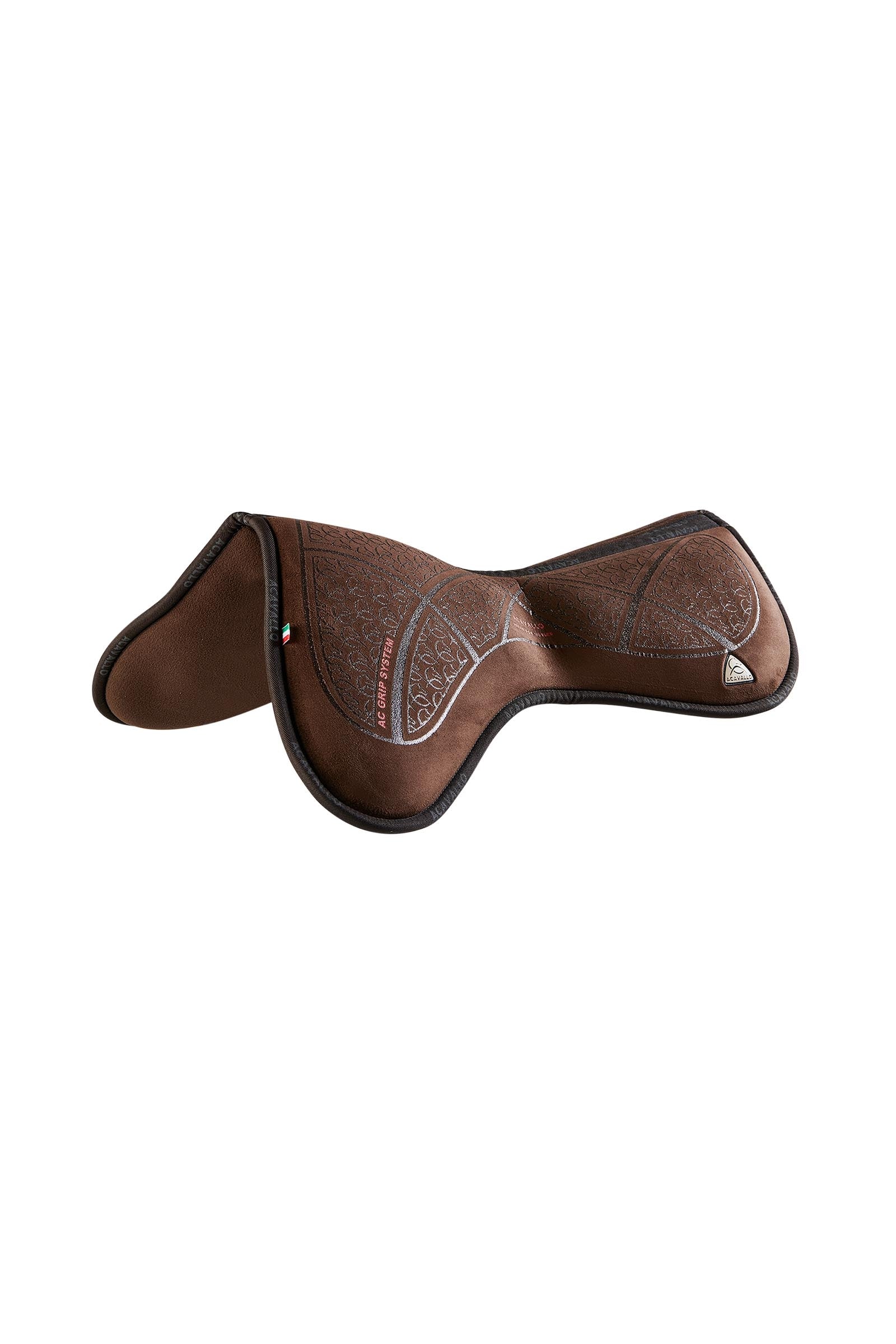 Acavallo tapis d’obstacle Classic en mousse à mémoire de forme close contact suédé avec grip silicone, plat Tapis de selle