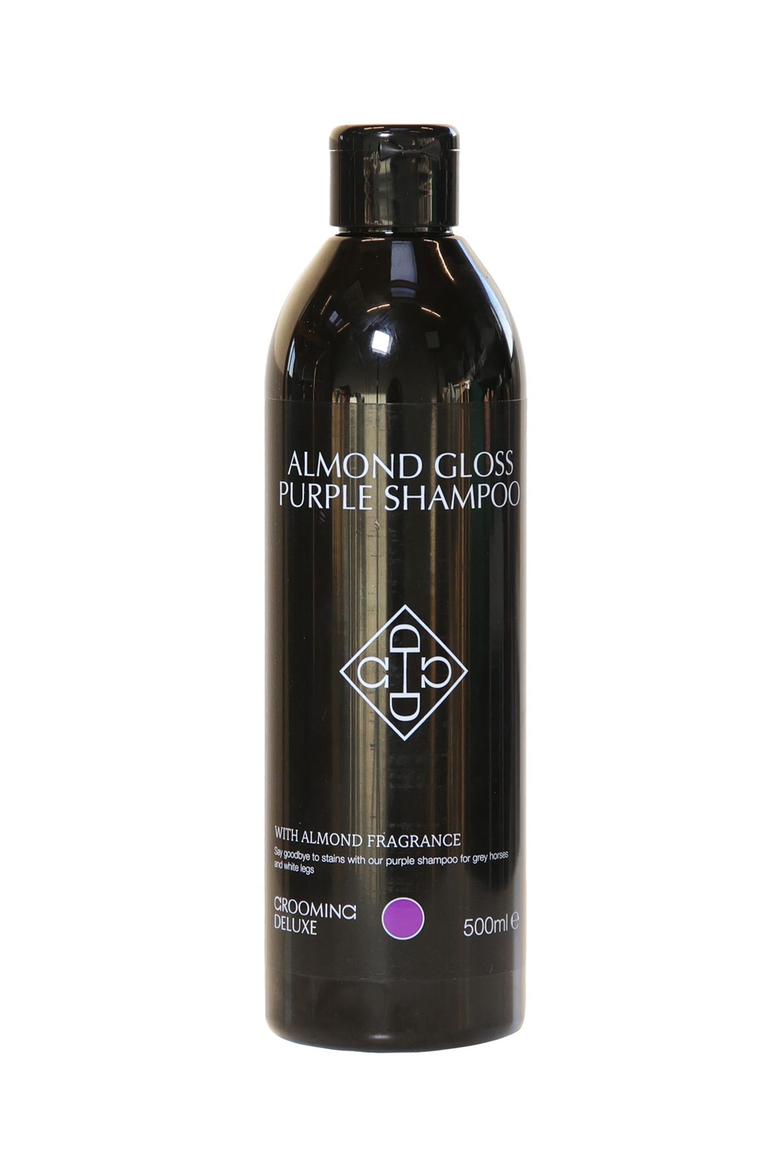 Grooming Deluxe Almond Gloss Purple Shampoo, 500 ml Horse Health Care