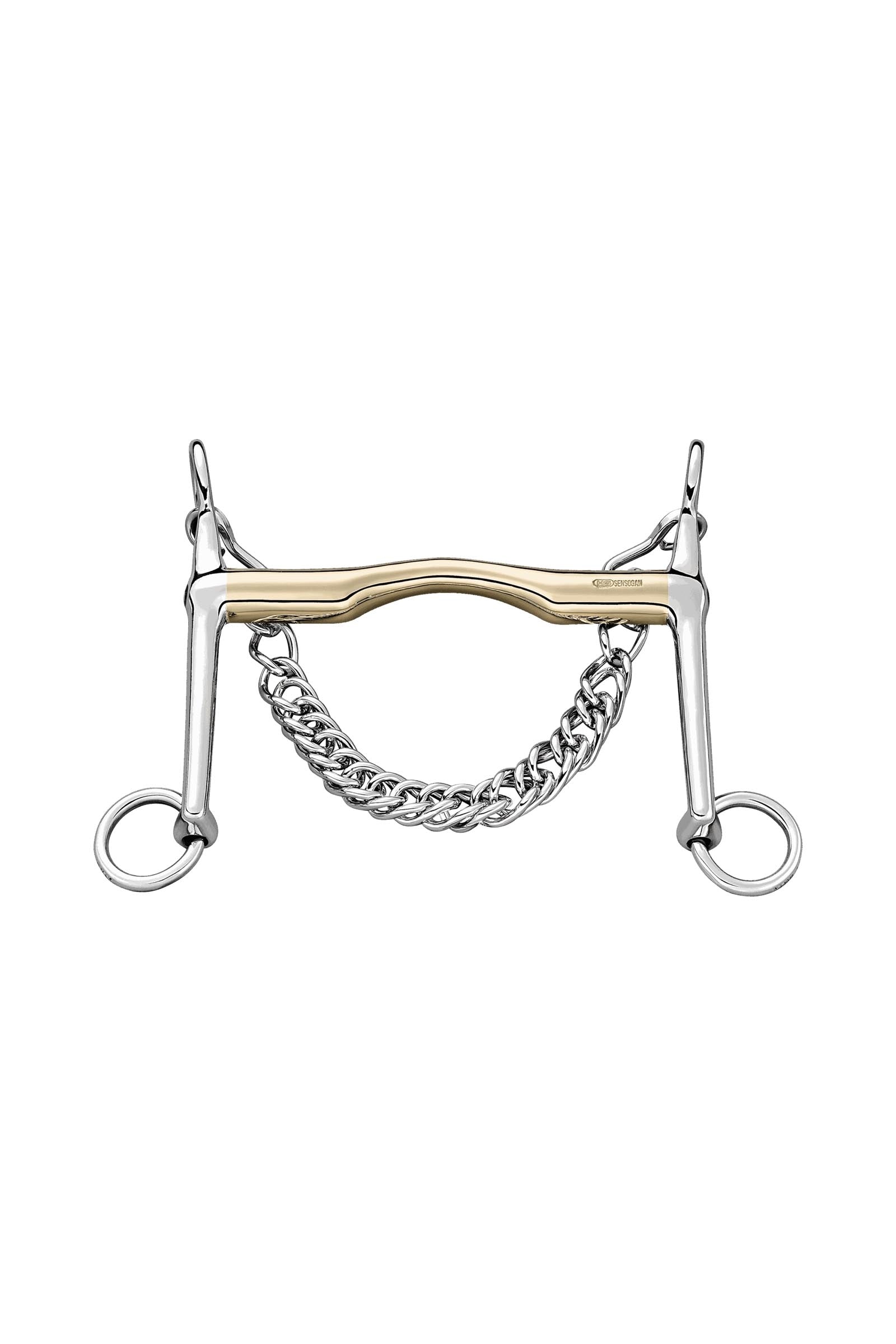Sprenger mors de bride "FC", avec passage de langue 14 mm, branches longues, Sensogan Mors