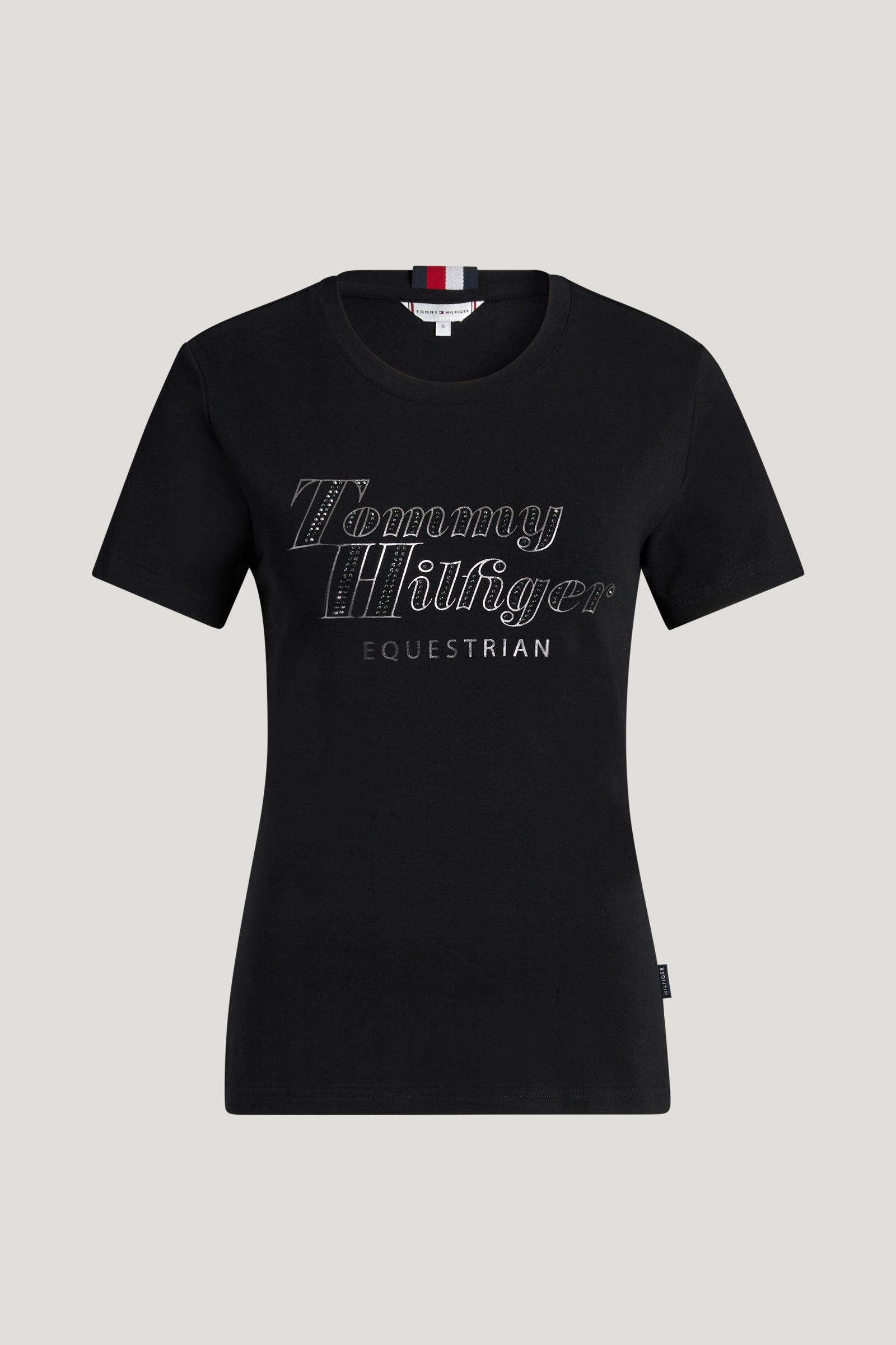 Tommy Hilfiger Equestrian Malibu T-shirt femme avec strass Vêtements d'équitation femme