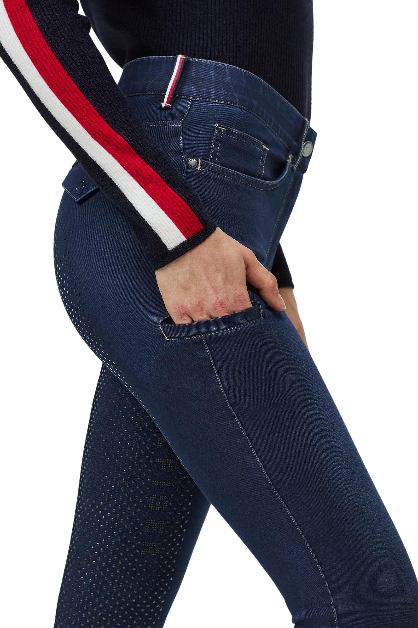 Tommy Hilfiger Equestrian Hope Women's Full Grip Breeches Denim Breeches Womens Breeches