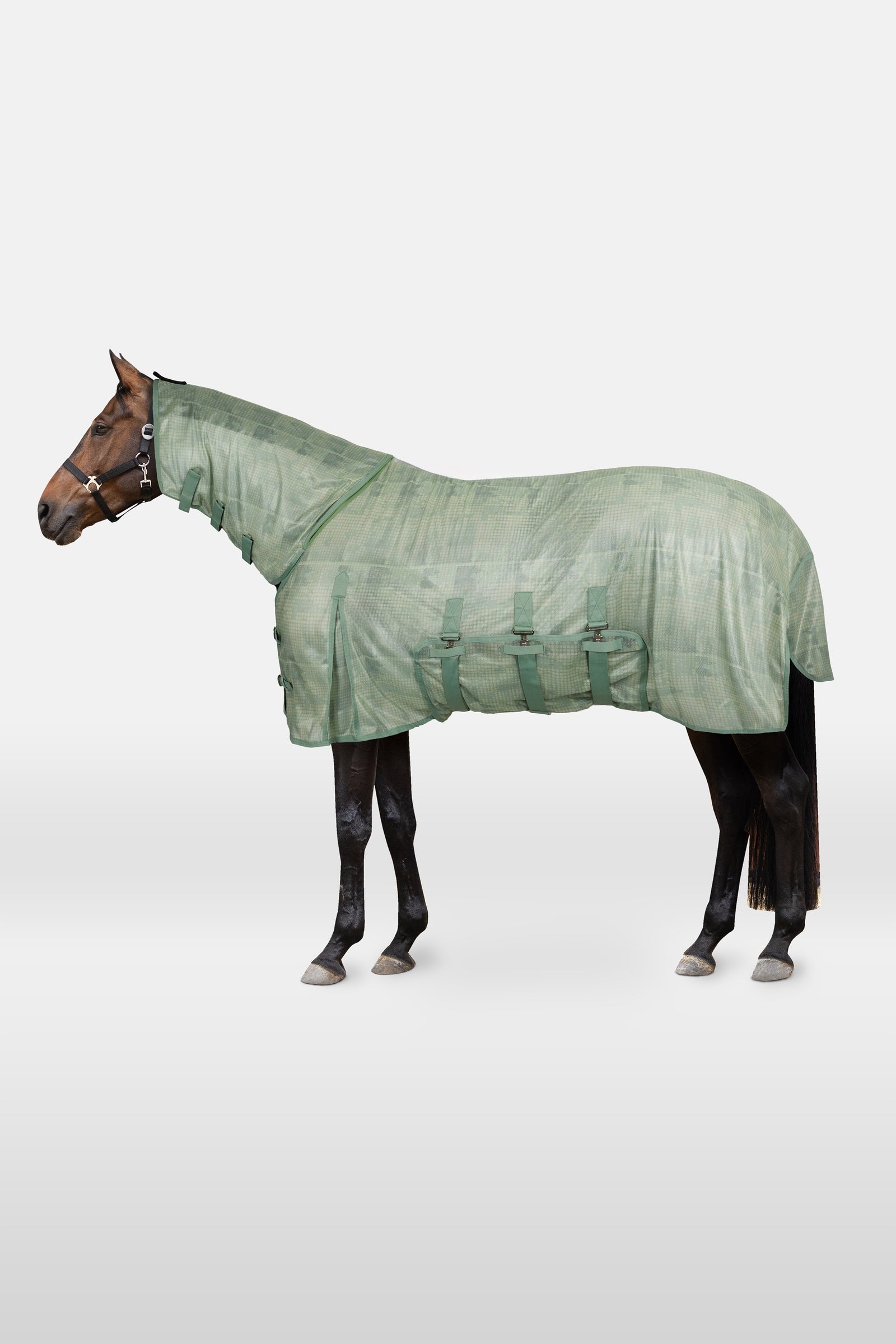 Horze Defender couverture anti-mouches avec rabat ventral Couvertures cheval