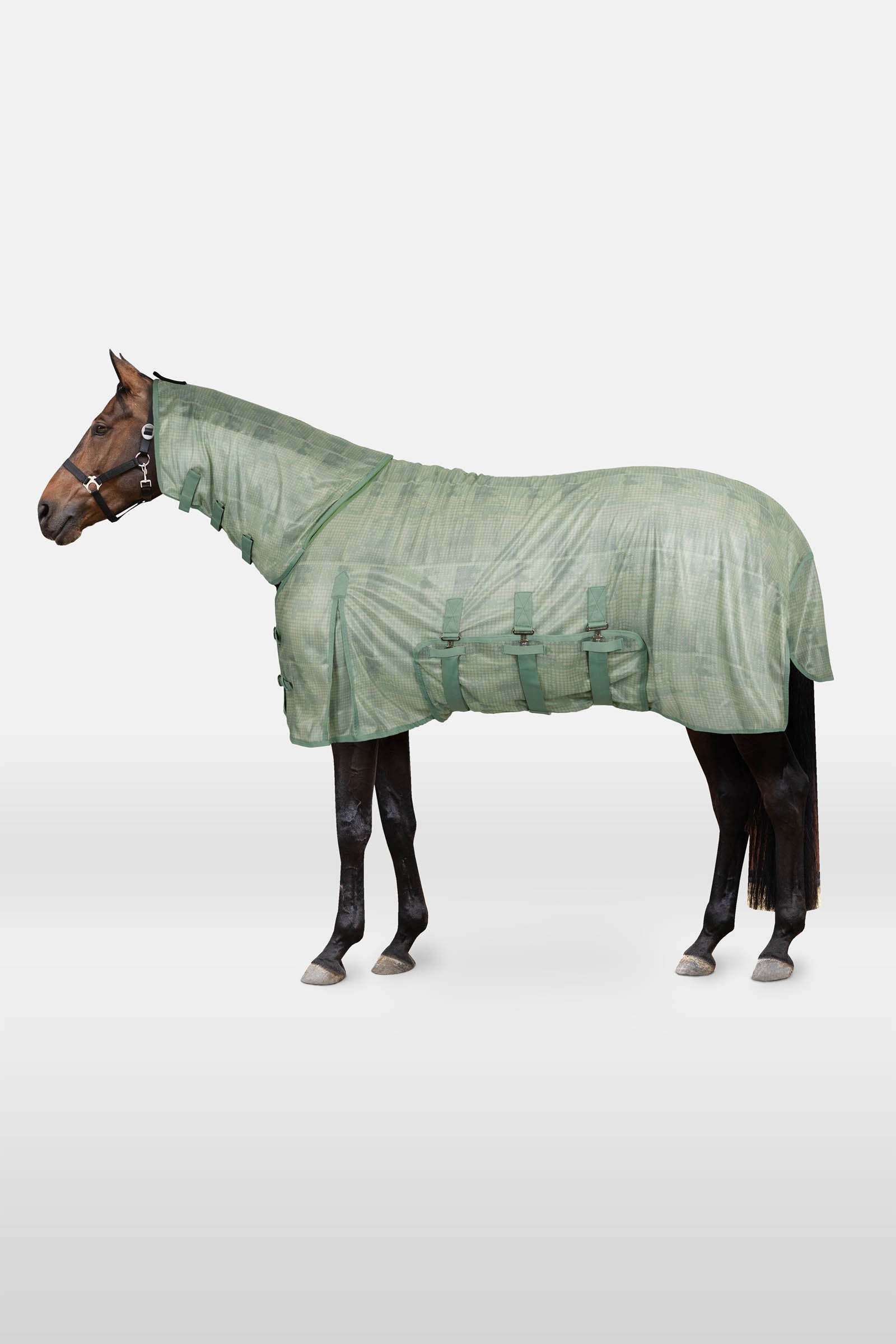 Horze Defender couverture anti-mouches avec rabat ventral Couvertures cheval