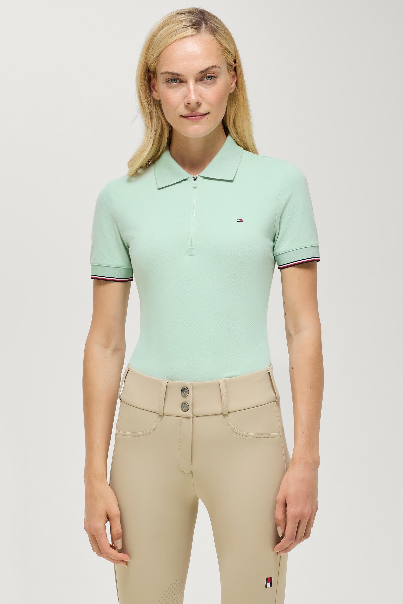 Tommy Hilfiger Equestrian Anaheim polo femme zippé Vêtements d'équitation femme