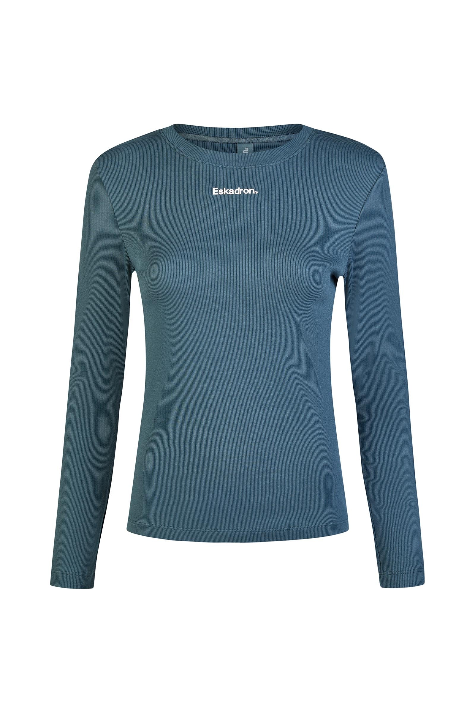 Eskadron Classic Sport SS26 T-shirt femme côtelé manches longues Vêtements d'équitation femme