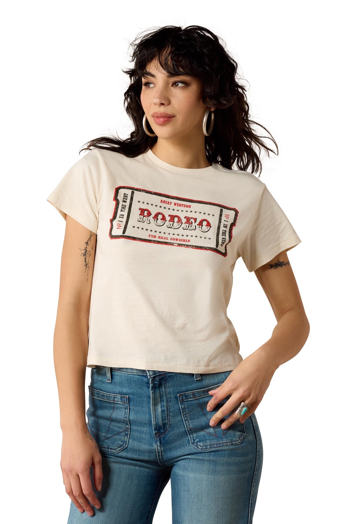 Ariat Femme T-shirt One in the West Vêtements d'équitation femme