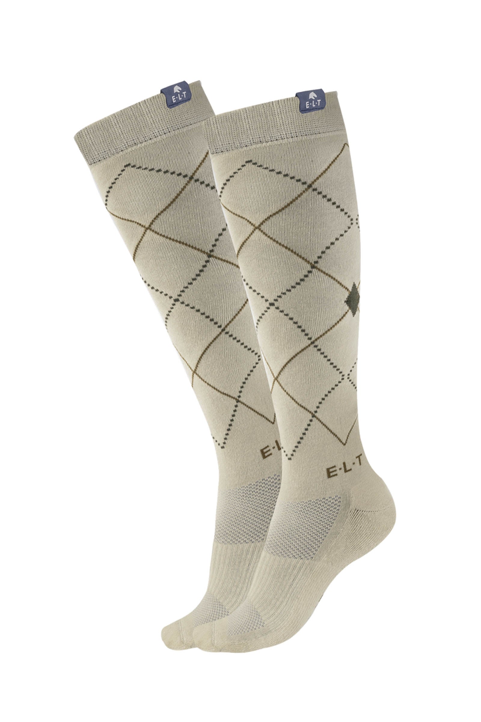 ELT Argyle Breathable Riding Socks Chaussettes