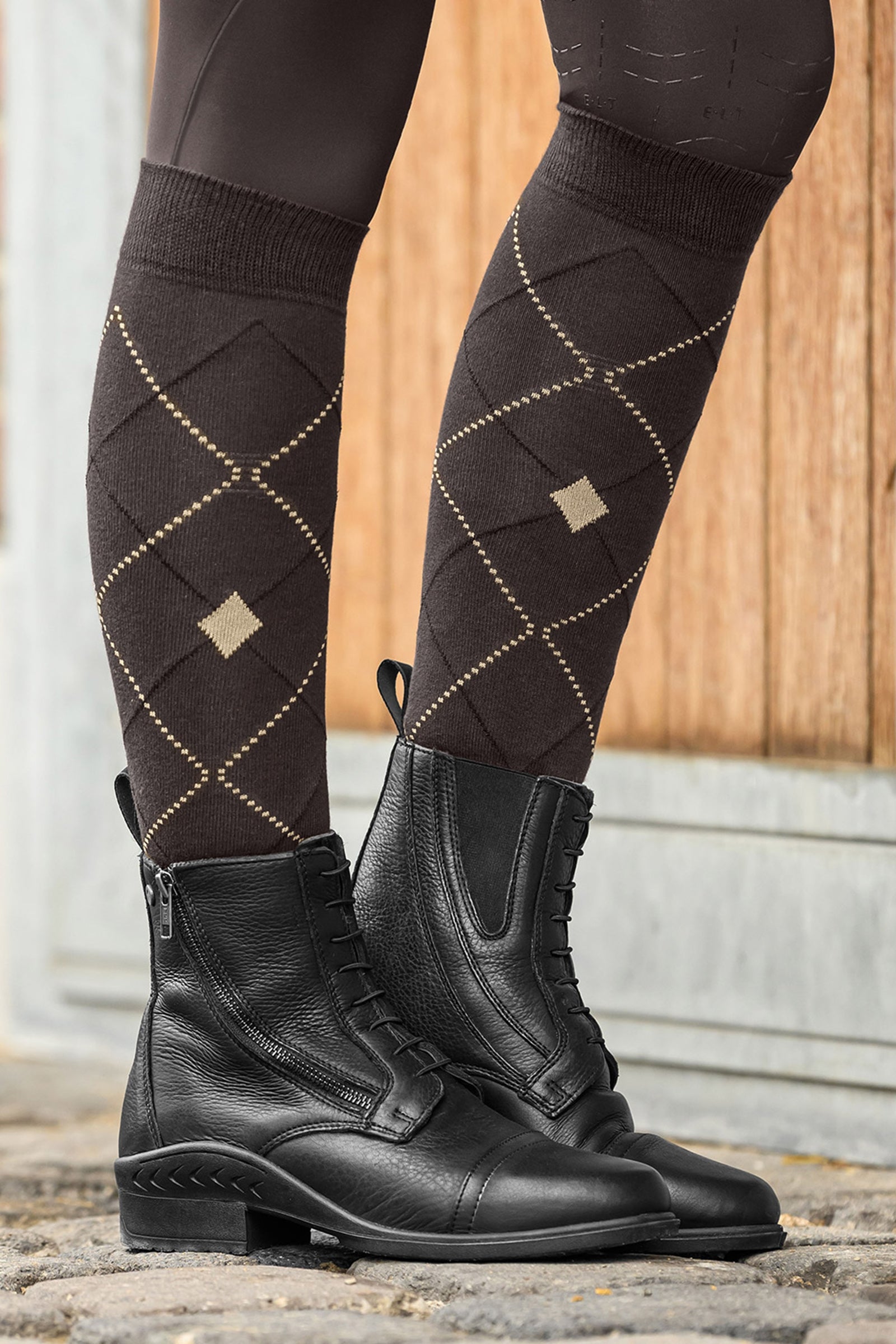 ELT Argyle Breathable Riding Socks Socks