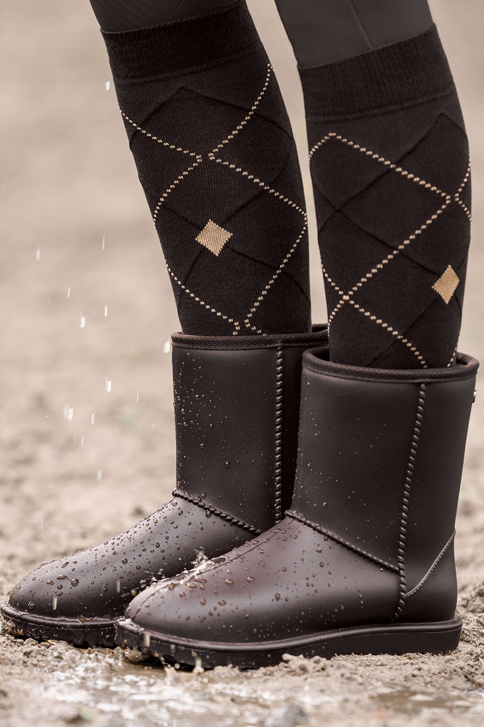 ELT Argyle Breathable Riding Socks Socks