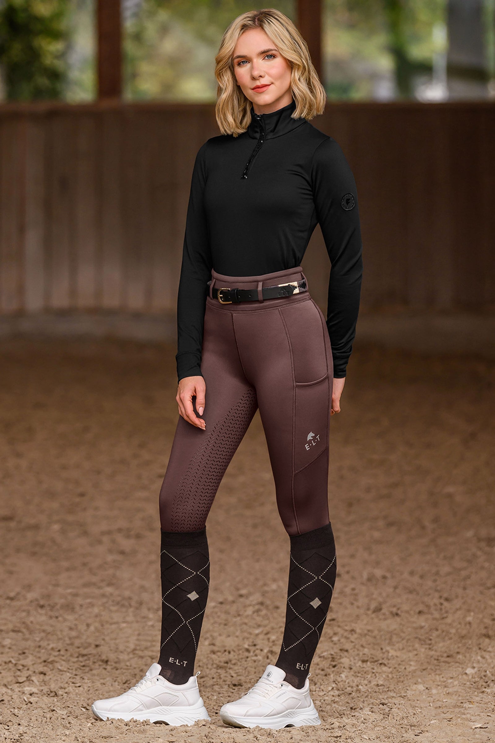 ELT Argyle Breathable Riding Socks Socks