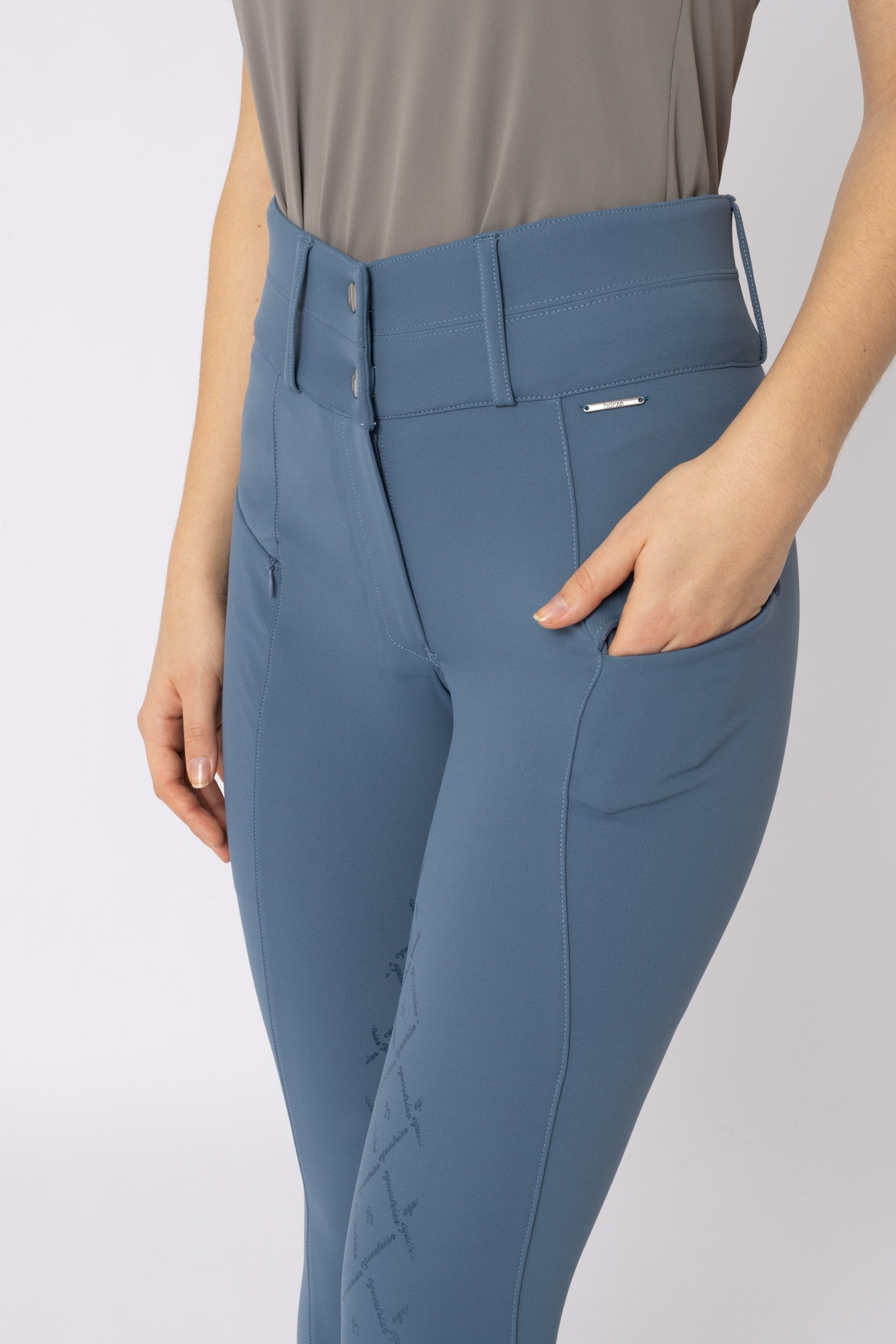Horze Sophie Women's High Waist Full Grip Breeches Womens Breeches