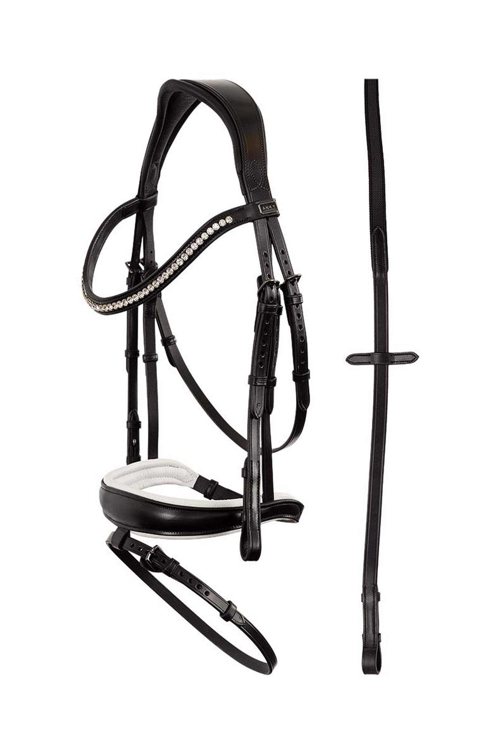 Anky ANKY Anatomic Bridle With Flash Noseband, Padded Briderie et enrênements