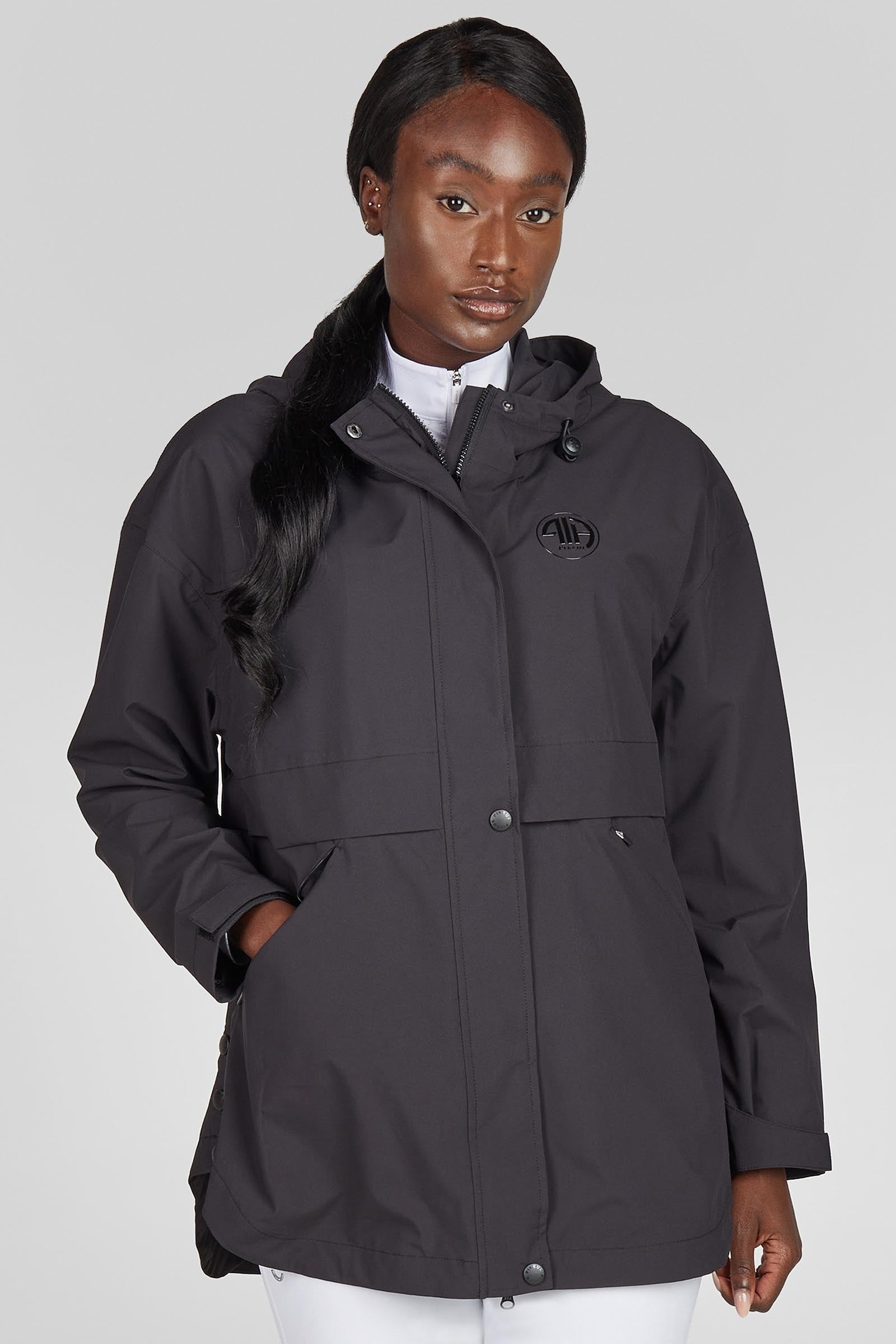 Pikeur poncho de pluie femme avec fermeture éclair Vêtements d'équitation femme