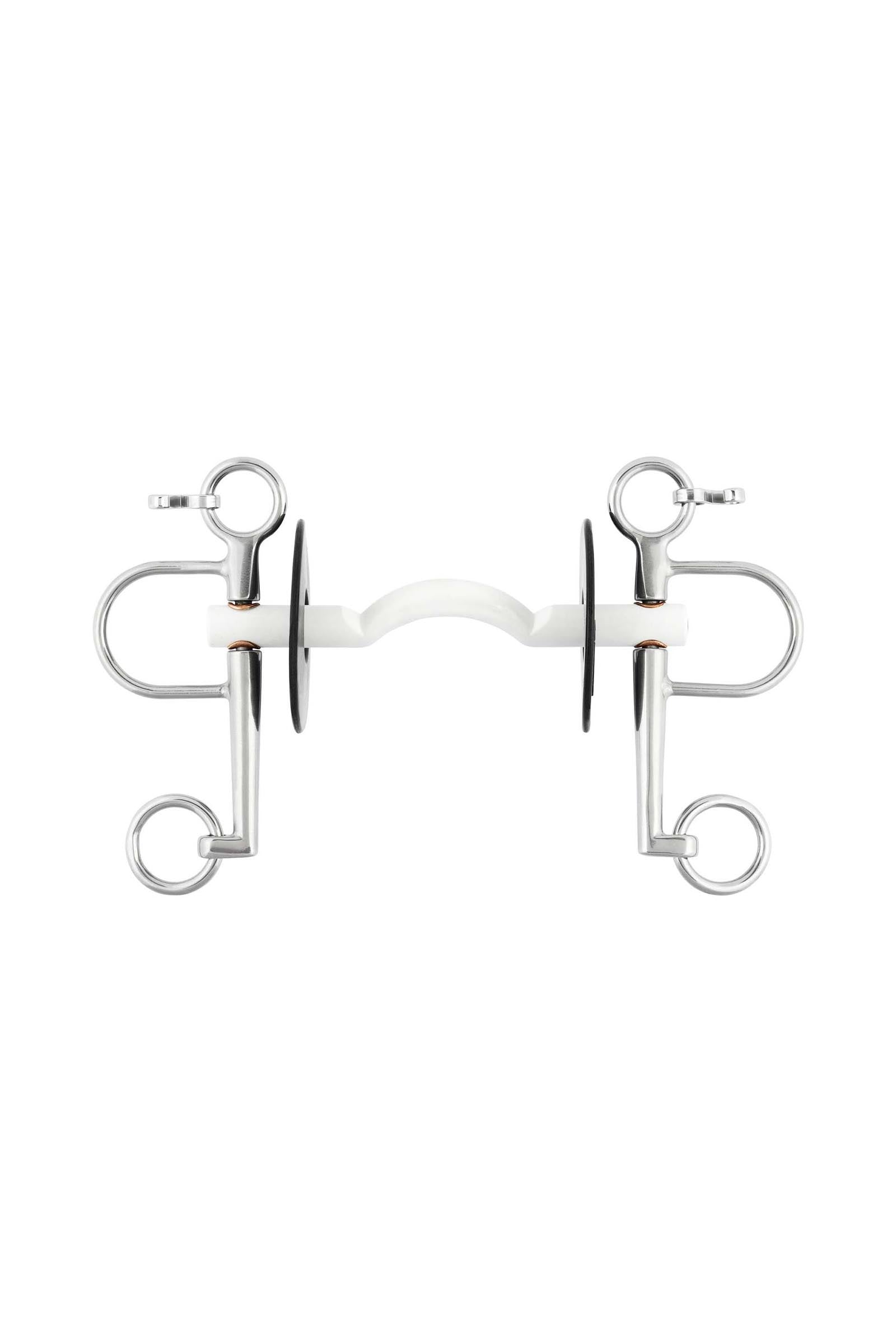 Sprenger Nathe pelham, canon droit souple avec passage de langue, 15 mm, longues branches, thermoplast Mors