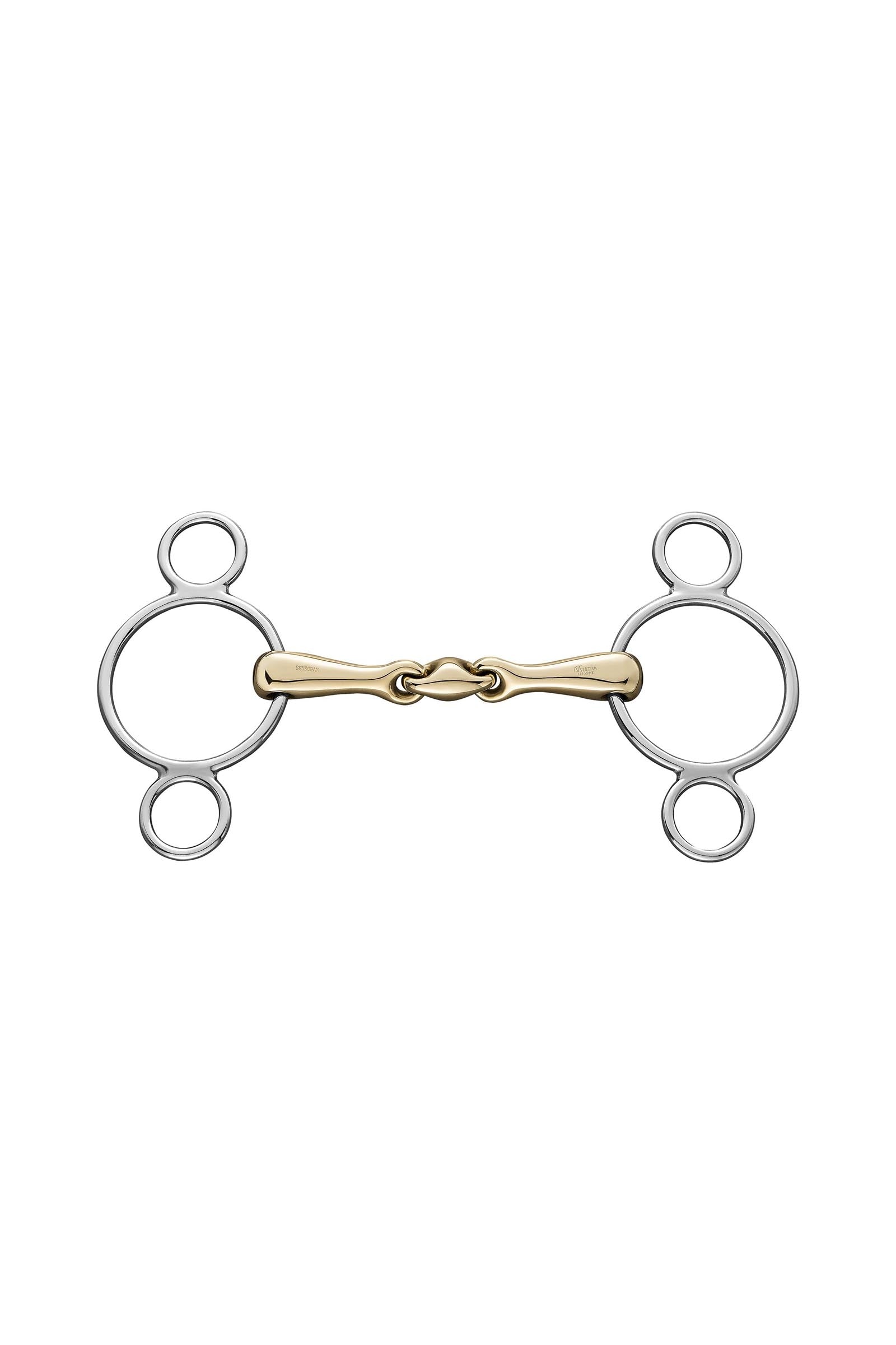 Sprenger KK Ultra 3-Ring Bit, Double Jt. 18mm, Sensogan Horse Bits