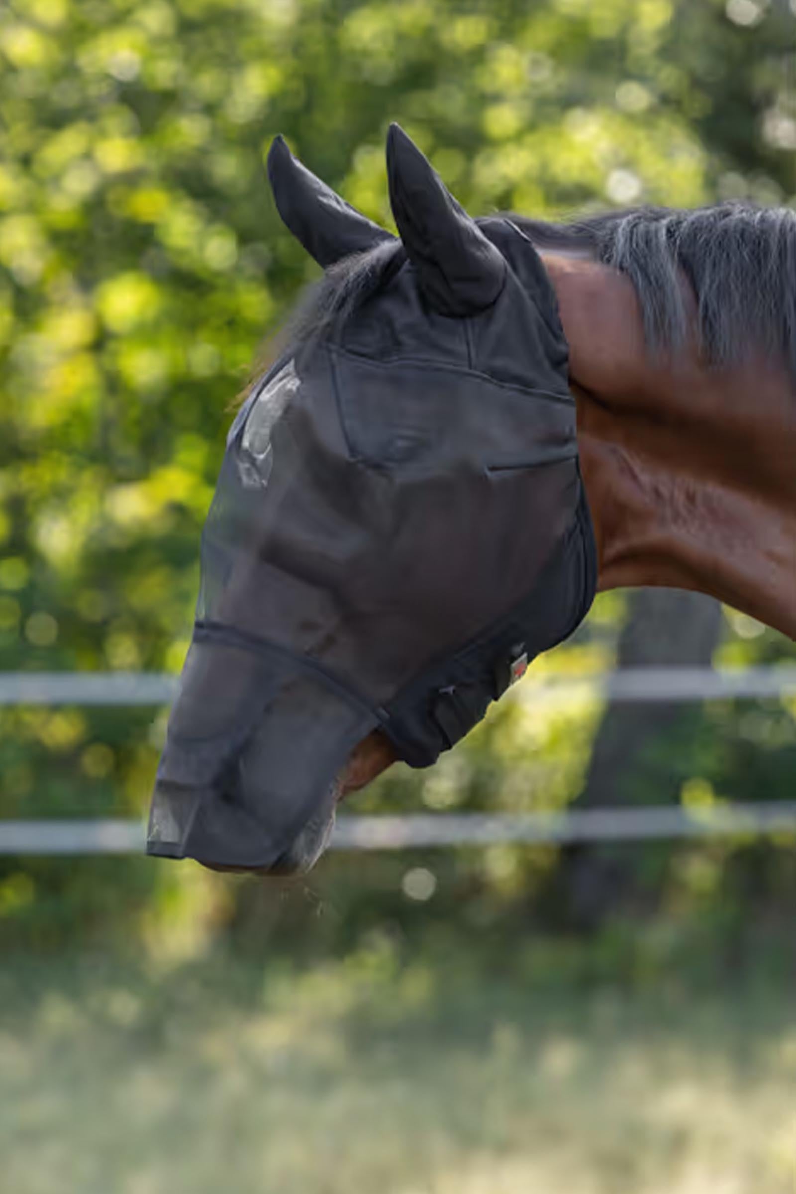 Covalliero Fly Mask For Horse With Ears And Nostrils Antifly Protection for Horses