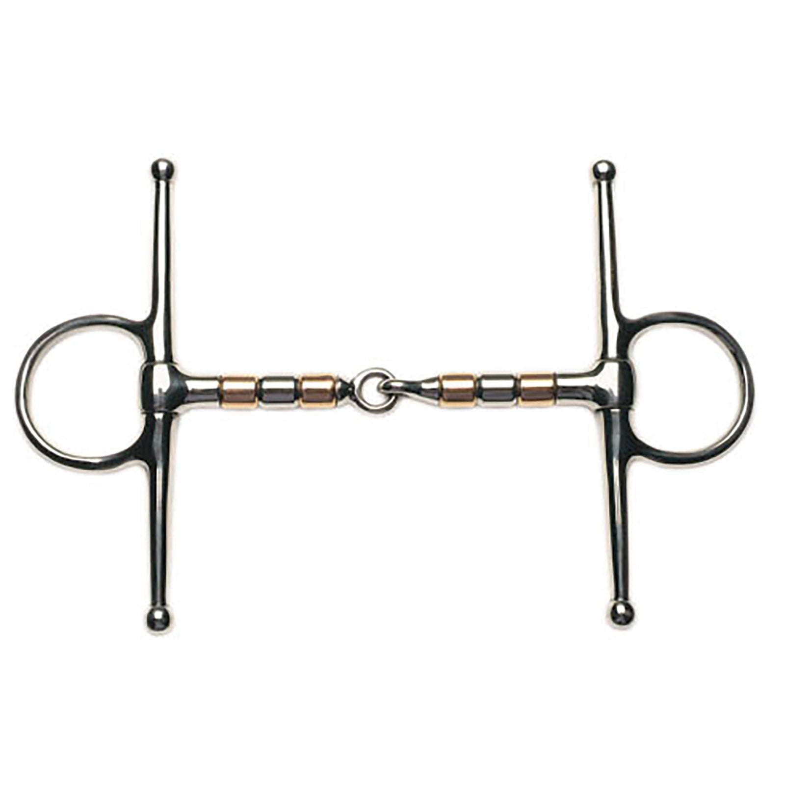 Korsteel Mors de filet à aiguilles, canon à rouleaux mobiles Cuivre et Acier, simple brisure Mors