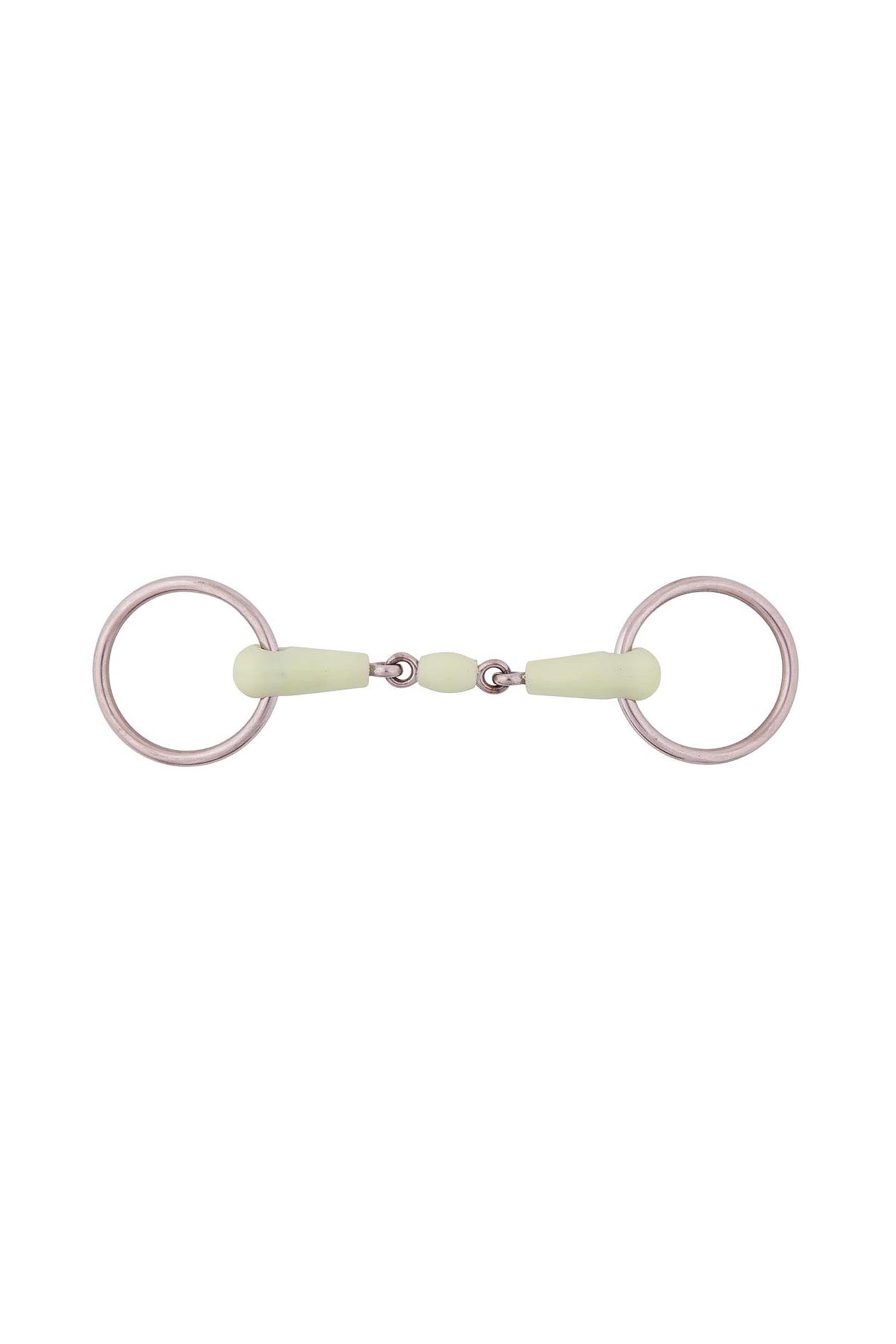 BR mors à anneaux libres Applemouth, double brisure, 18 mm Mors