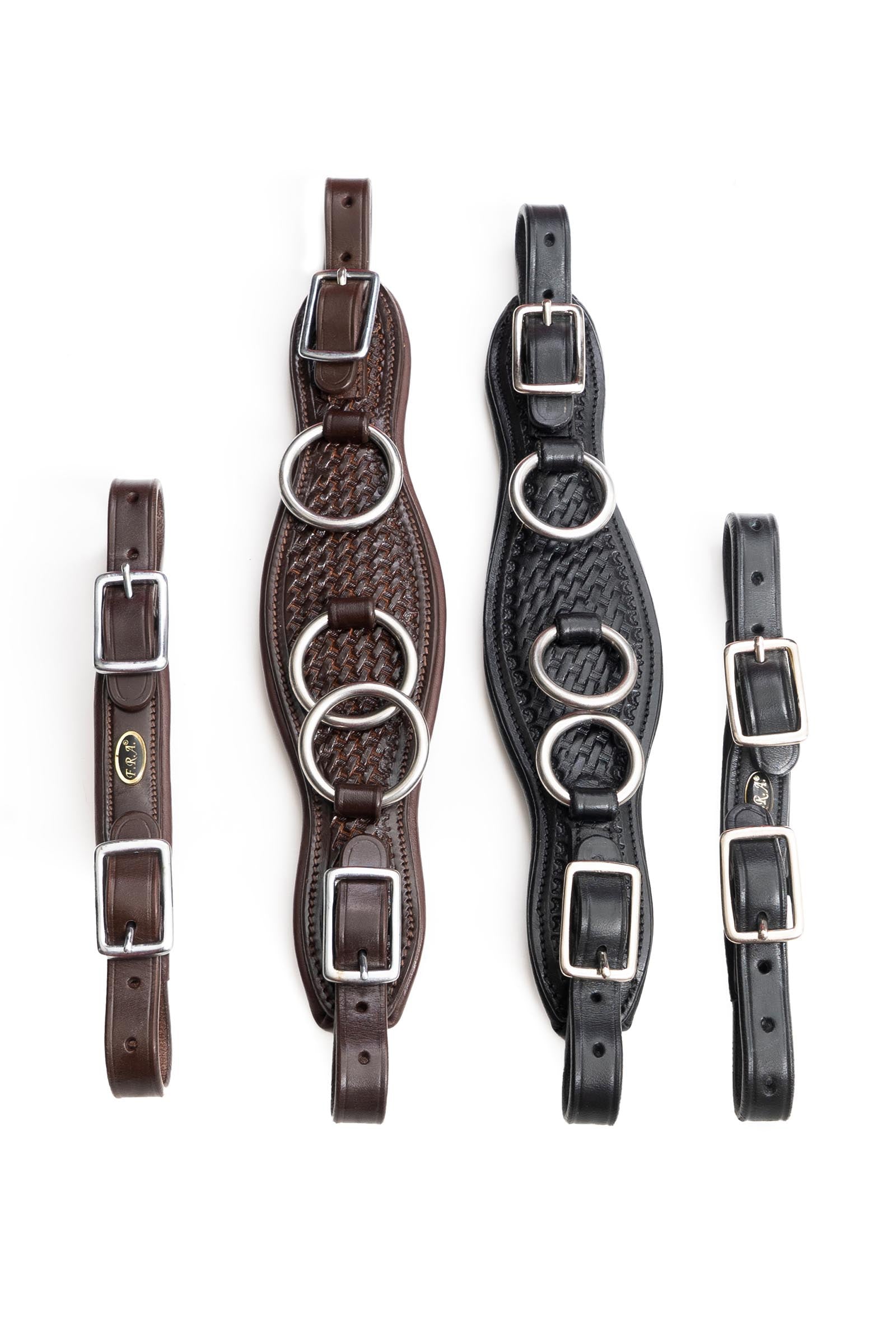 F.R.A. Freedom Riding Articles Fiore Cavemore Nosepart English Leather (Syst.2) w/ Scissors Bridles & Reins