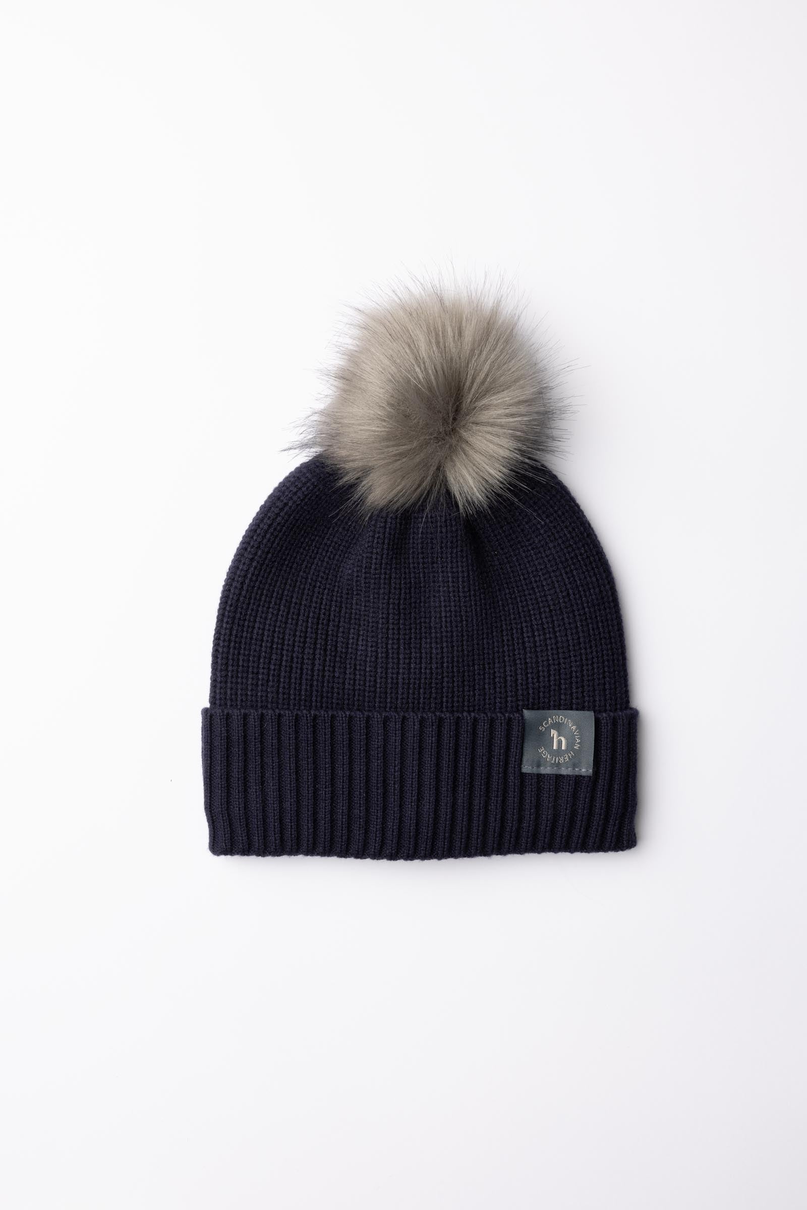 Horze Noa Bonnet tricoté pour enfants avec pompon amovible Vêtements d'équitation enfant