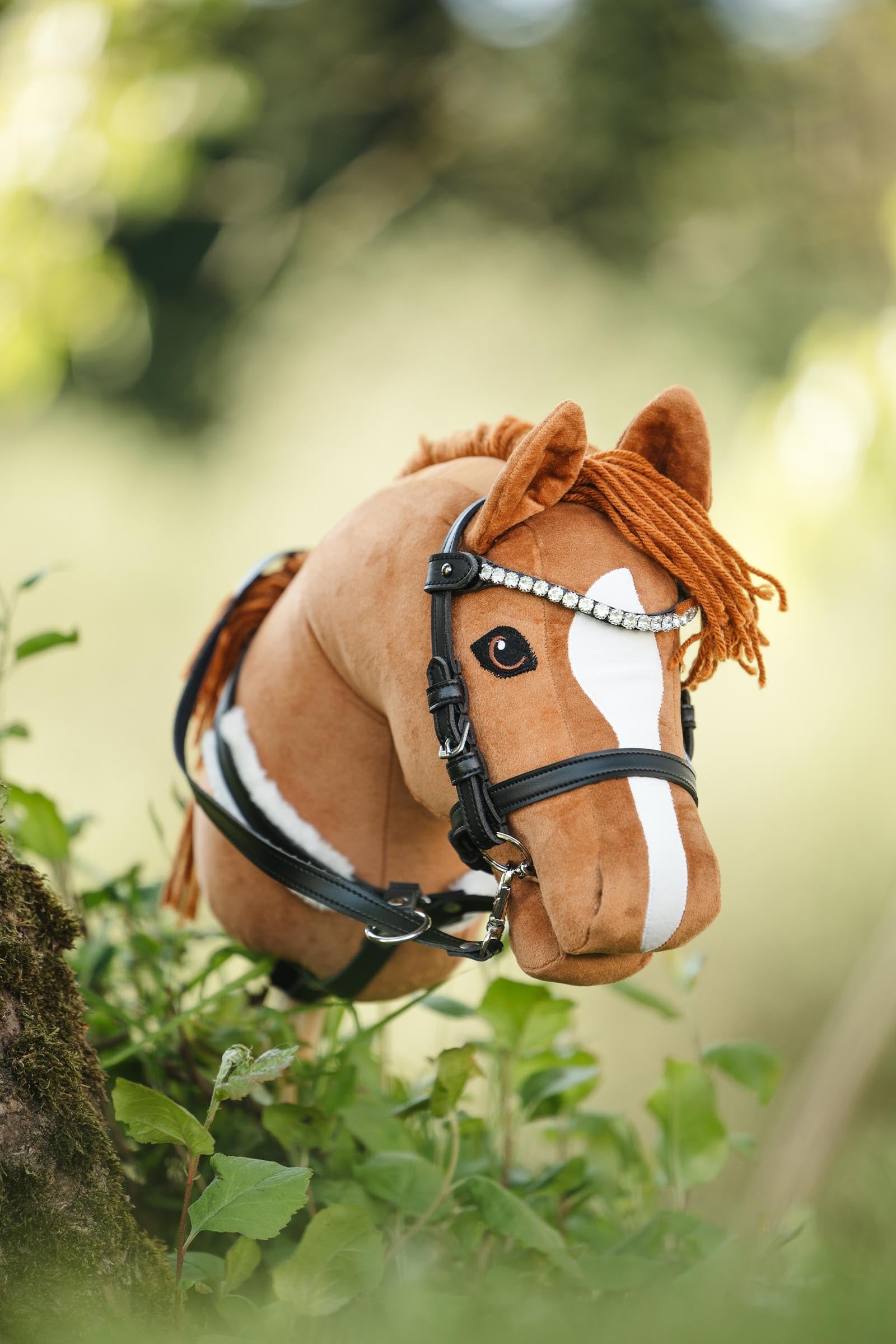 Martingale Hobby Horse 100 % cuir véritable (martingale marron pour cheval de loisir, équipement de haute qualité pour stick horse) - France Martingale Hobby Horse 100 % cuir véritable (martingale marron pour cheval de loisir, équipement de haute qualité pour stick horse) - France