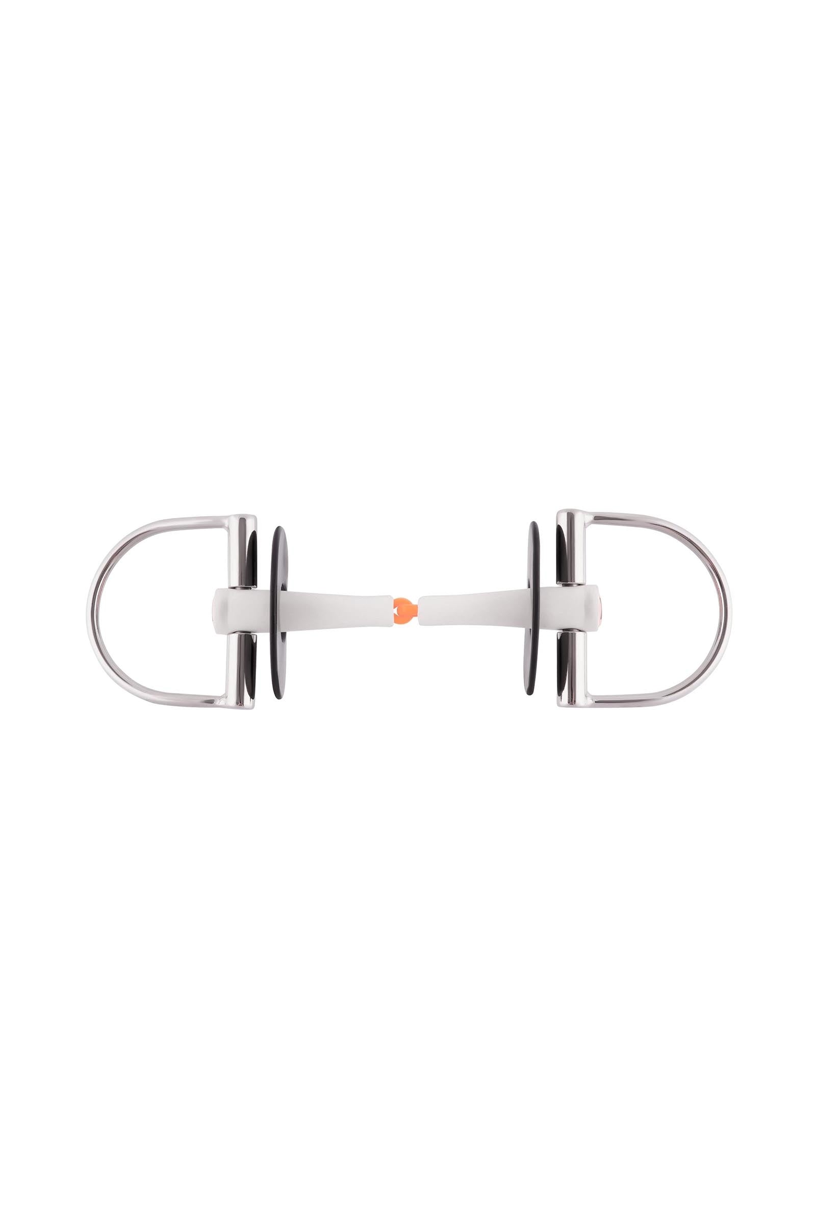 Sprenger Nathe mors à anneau en D, simple brisure, 18 mm, thermoplast Mors