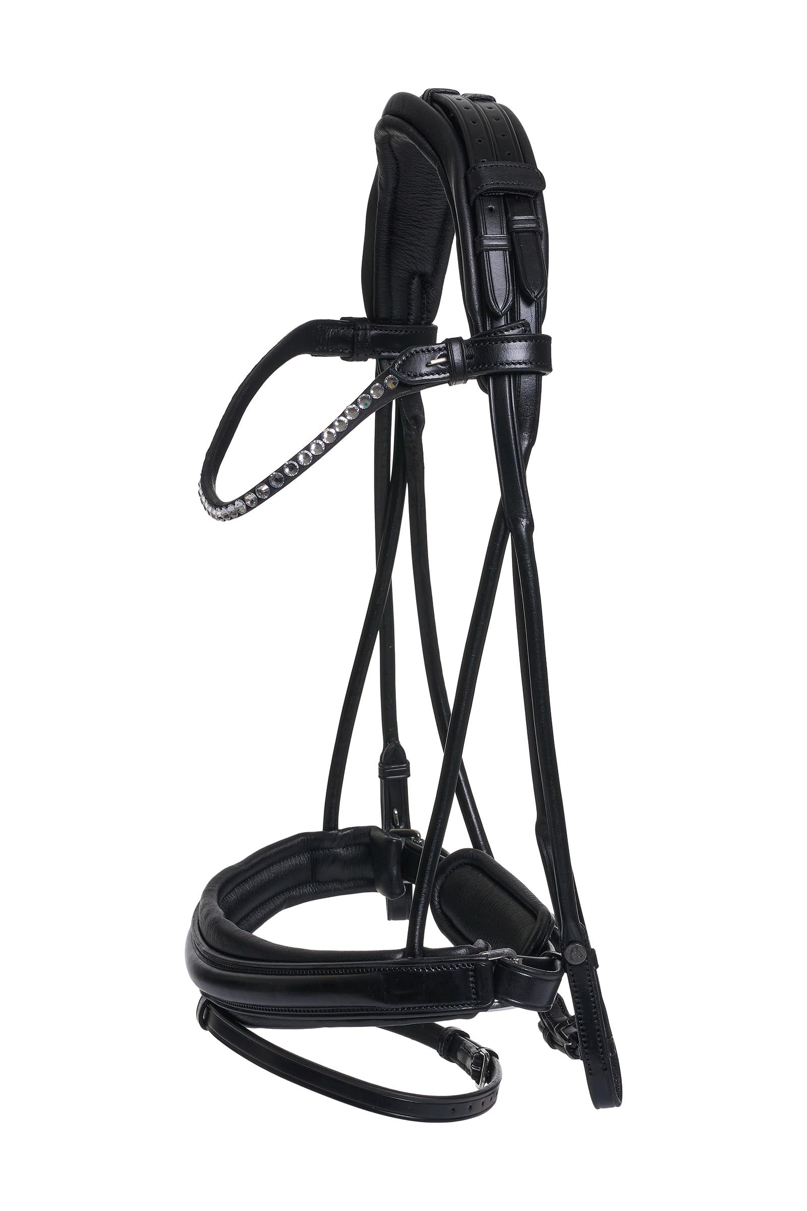 Catago Shay Round Stitched Bridle With Flash Bridles & Reins