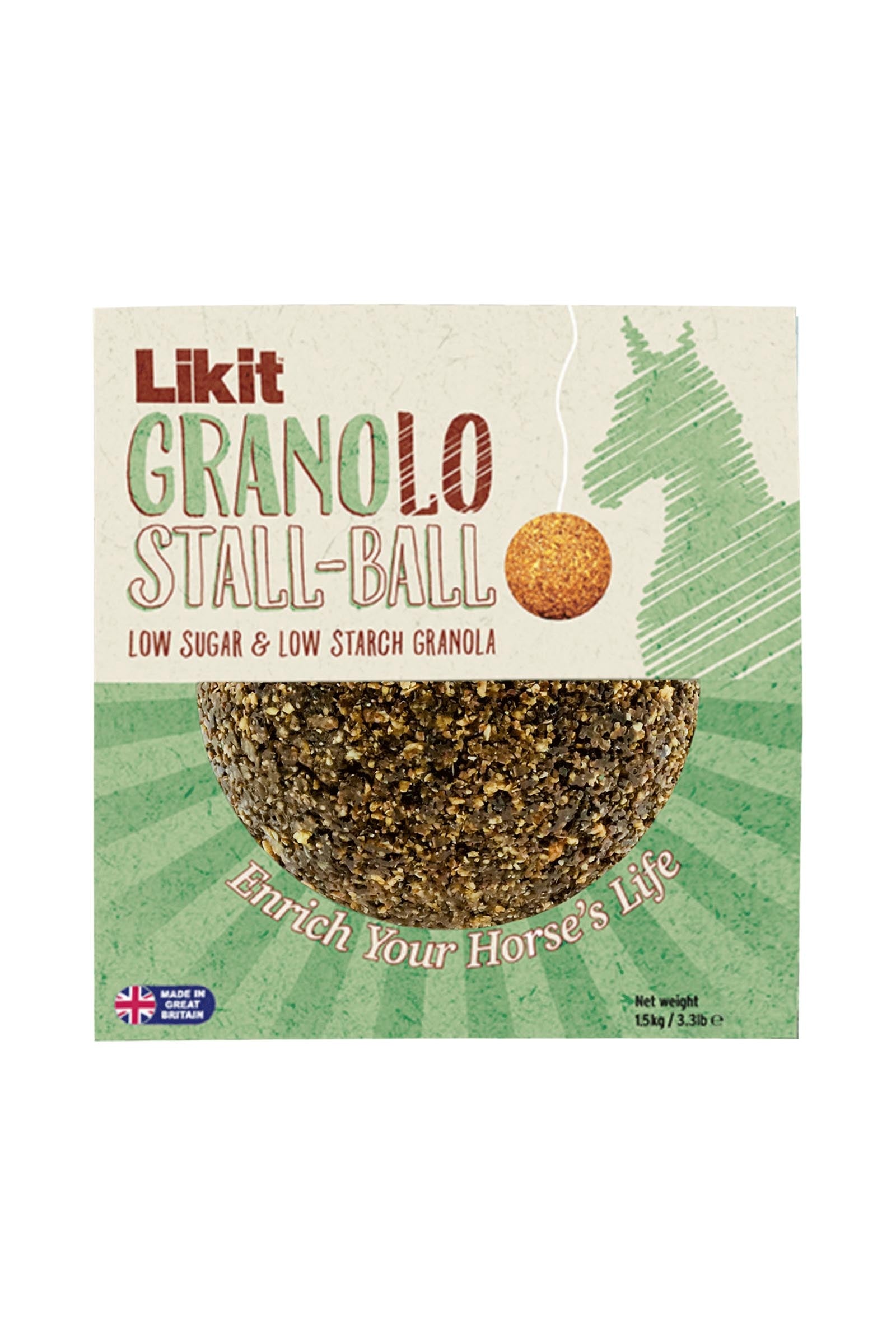 Likit Boule Granola Moins de Sucre, 1,6 kg Horse Feed & Nutrition