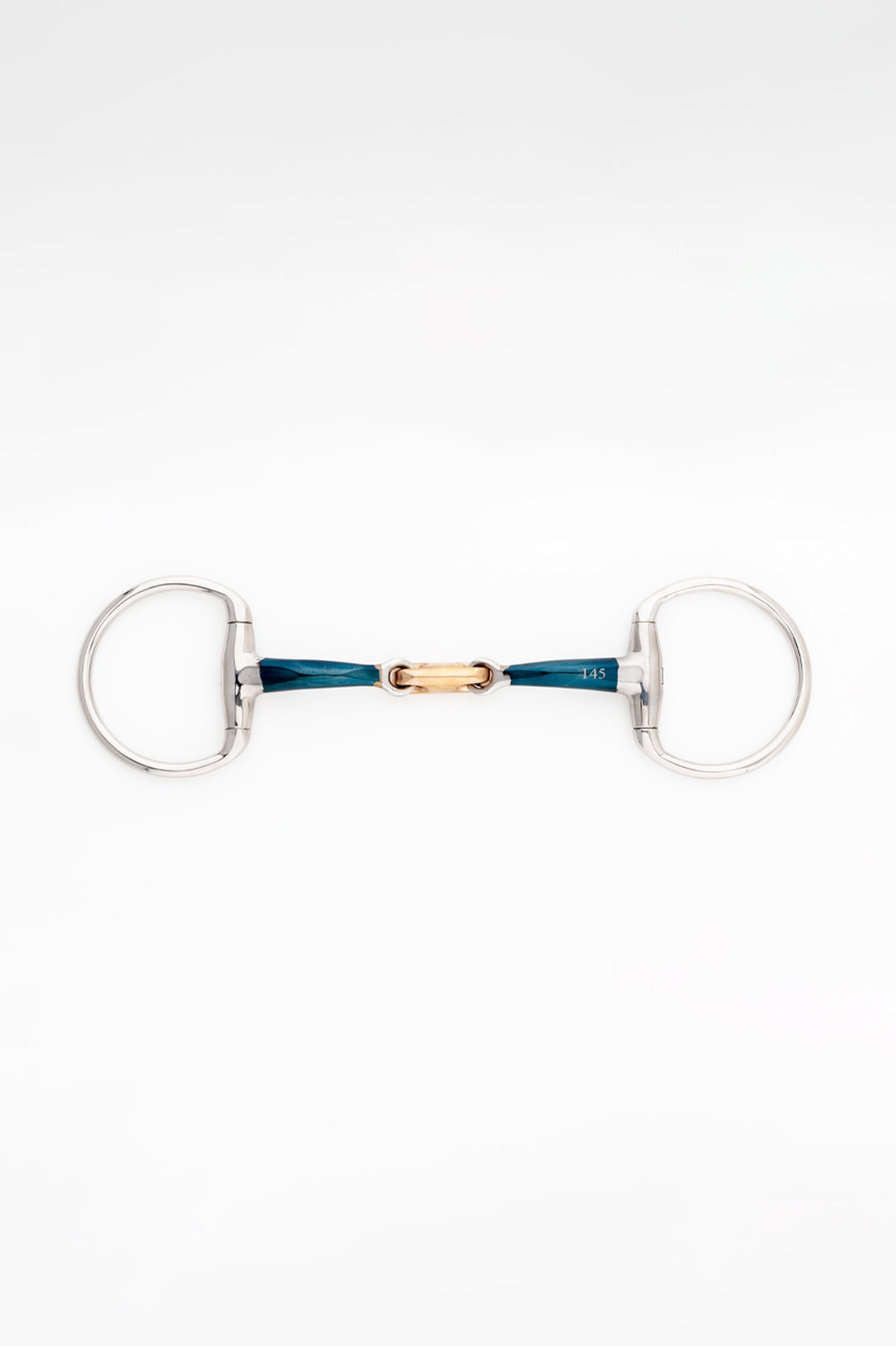 Kavalkade Ergonomic Eggbutt Snaffle Bit Double Jointed, 14 mm Horse Bits