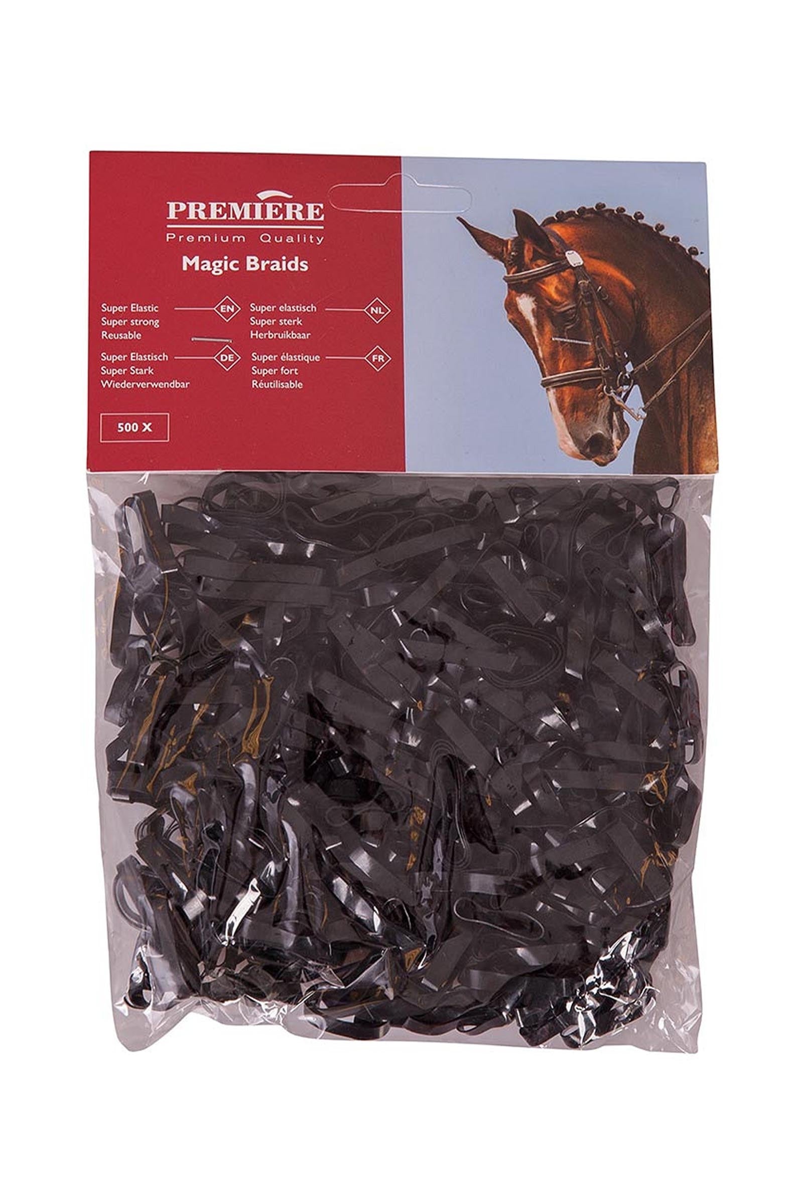 Premiere Magic Mane Plaiting Bands (500 pcs) Horse Grooming Tools